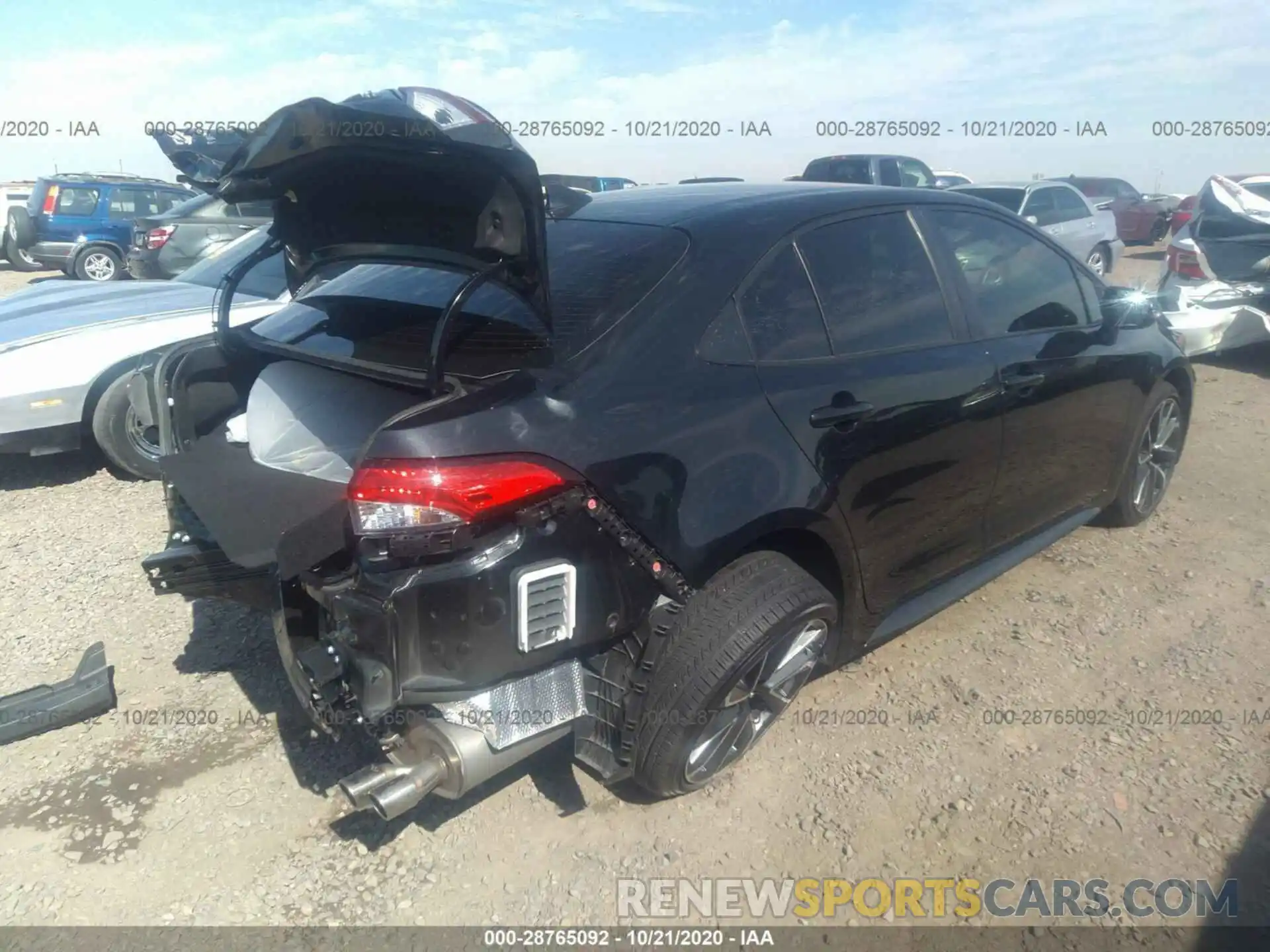 4 Photograph of a damaged car JTDS4RCE3LJ043237 TOYOTA COROLLA 2020