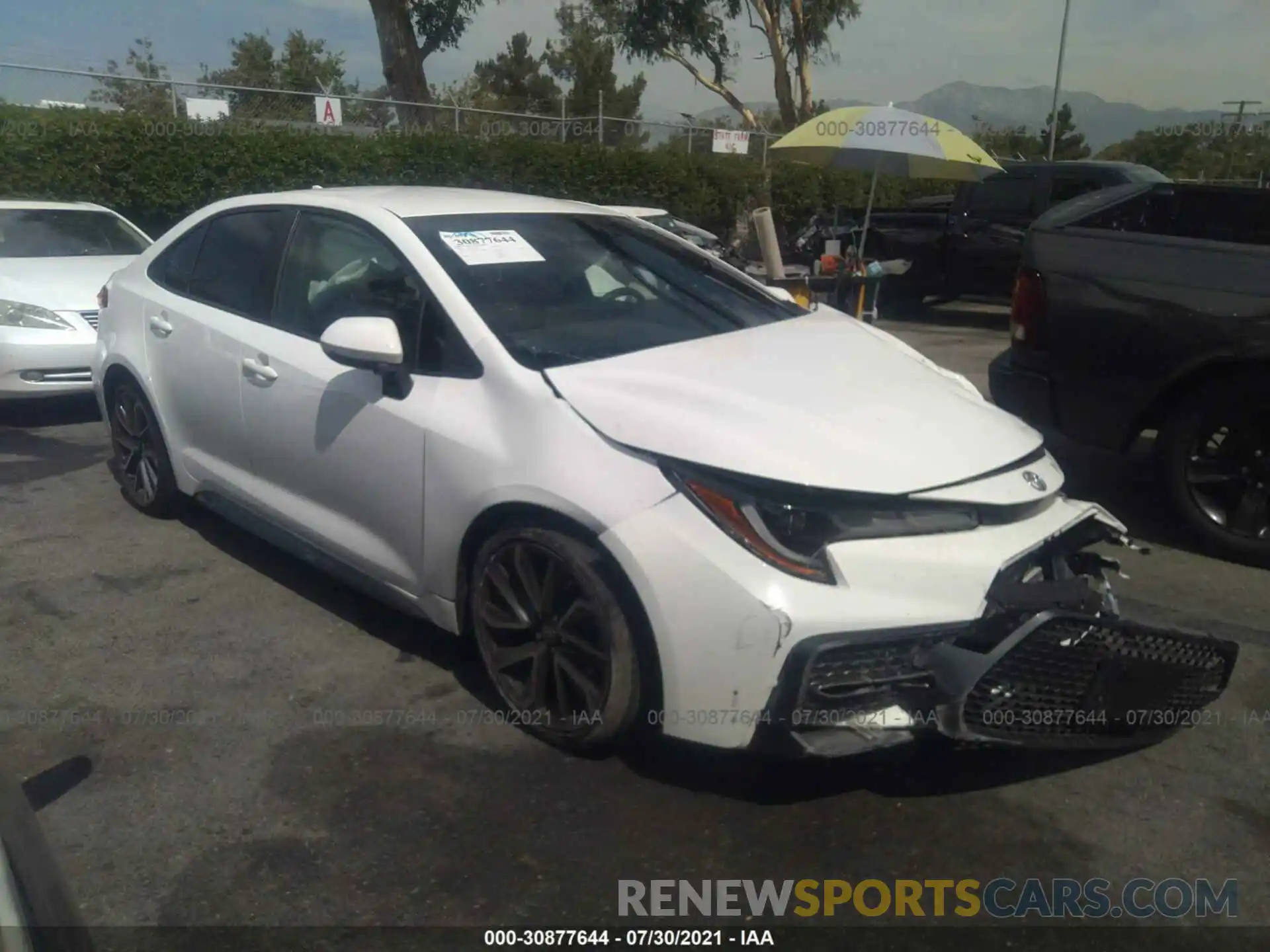 1 Photograph of a damaged car JTDS4RCE3LJ044355 TOYOTA COROLLA 2020