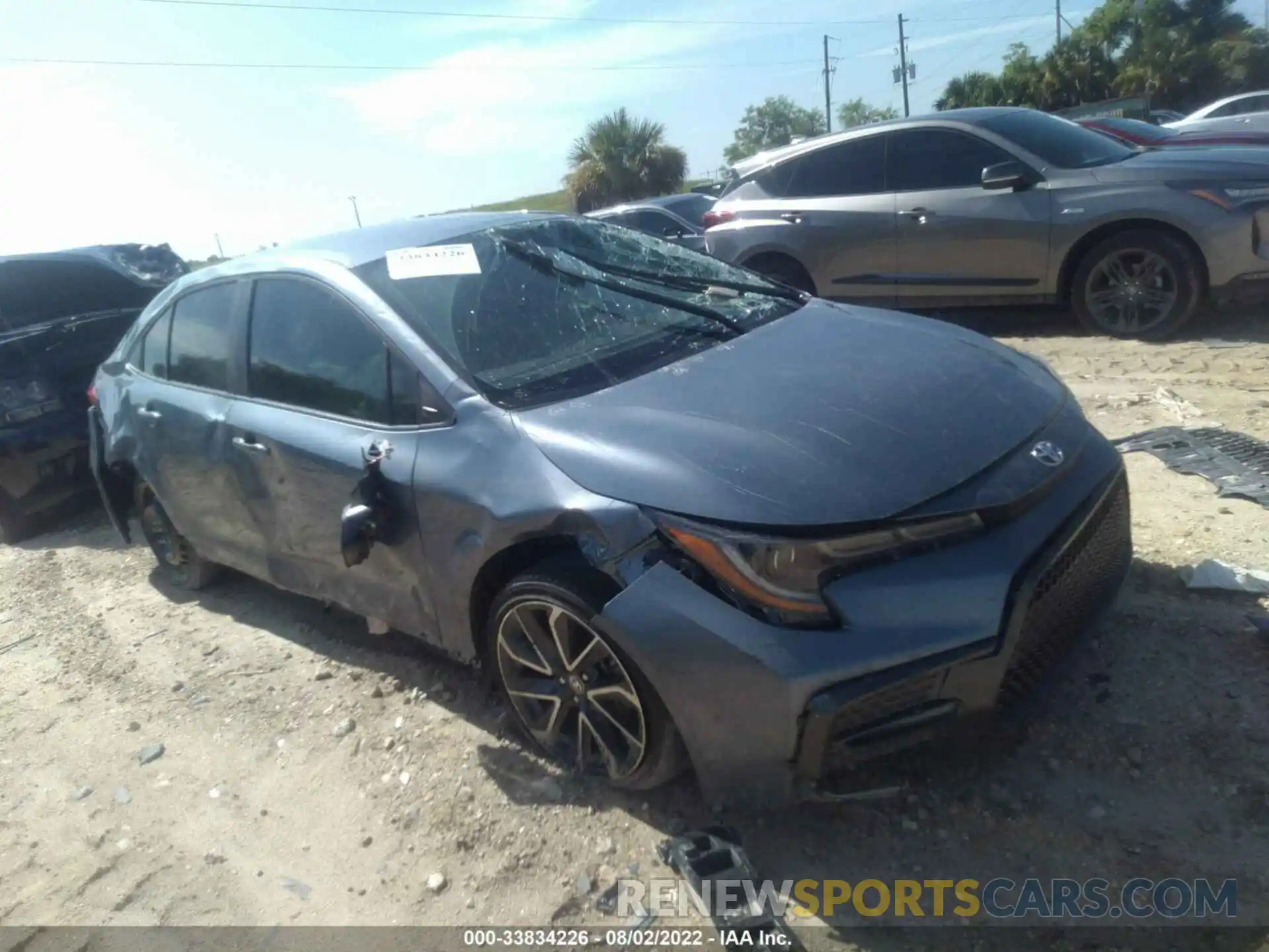 1 Photograph of a damaged car JTDS4RCE3LJ046512 TOYOTA COROLLA 2020