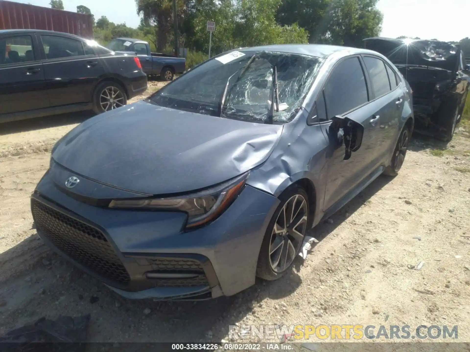 2 Photograph of a damaged car JTDS4RCE3LJ046512 TOYOTA COROLLA 2020