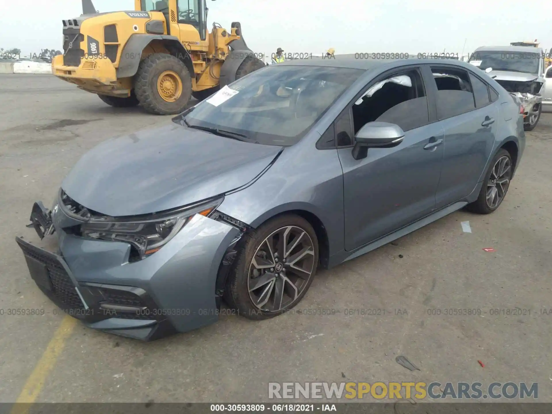 2 Photograph of a damaged car JTDS4RCE3LJ047899 TOYOTA COROLLA 2020