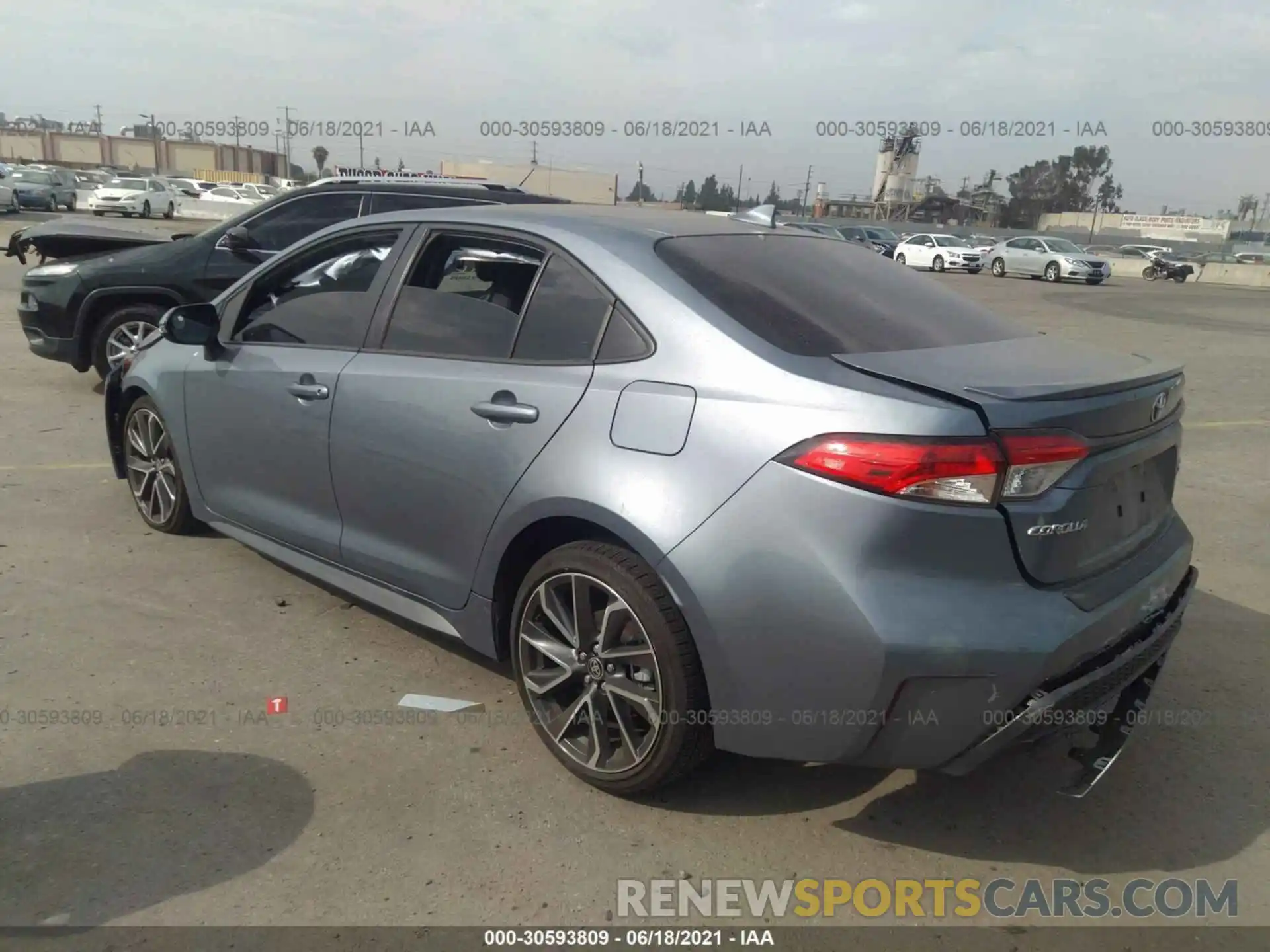 3 Photograph of a damaged car JTDS4RCE3LJ047899 TOYOTA COROLLA 2020