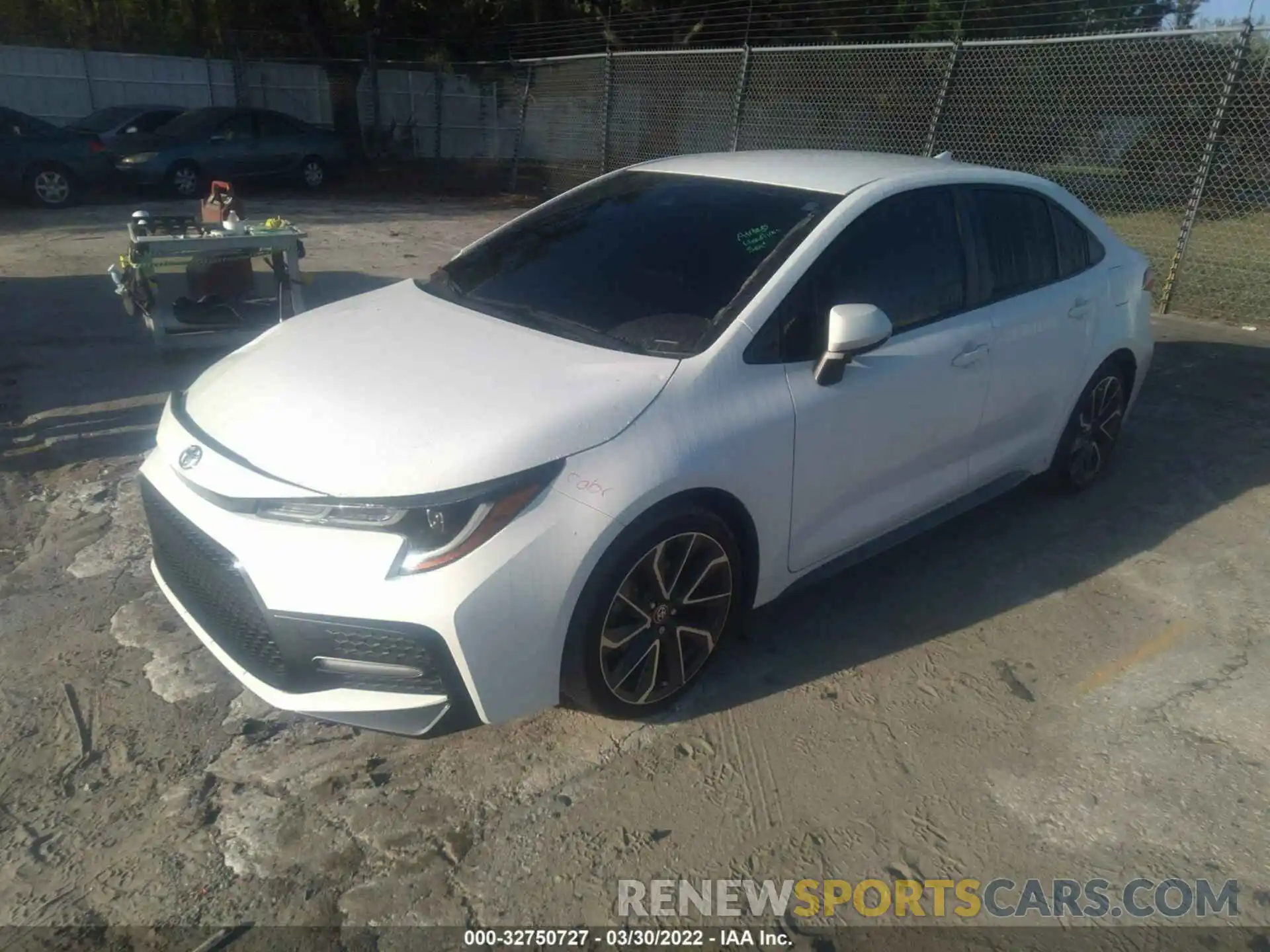 2 Photograph of a damaged car JTDS4RCE3LJ050639 TOYOTA COROLLA 2020