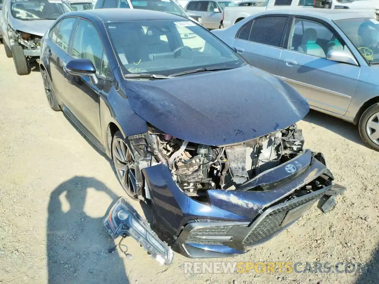 1 Photograph of a damaged car JTDS4RCE3LJ050642 TOYOTA COROLLA 2020