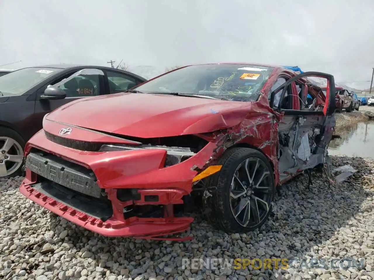 2 Photograph of a damaged car JTDS4RCE3LJ051936 TOYOTA COROLLA 2020