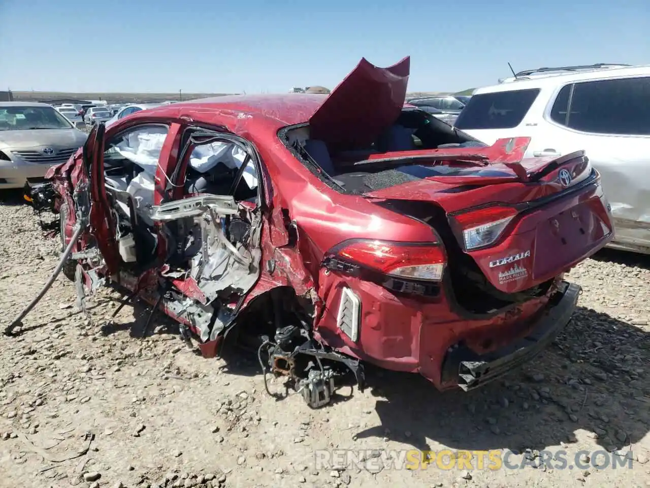 3 Photograph of a damaged car JTDS4RCE3LJ051936 TOYOTA COROLLA 2020