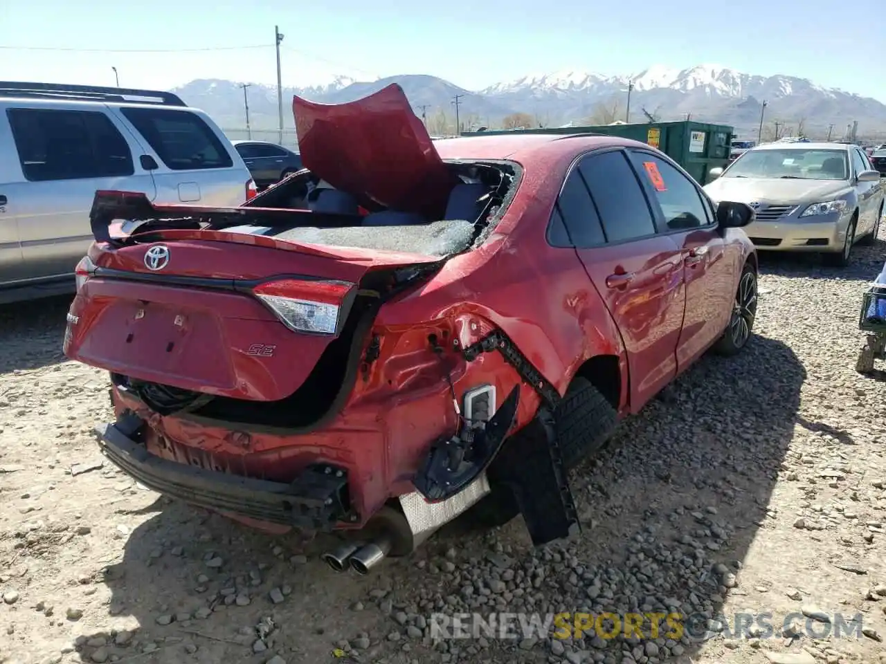 4 Photograph of a damaged car JTDS4RCE3LJ051936 TOYOTA COROLLA 2020