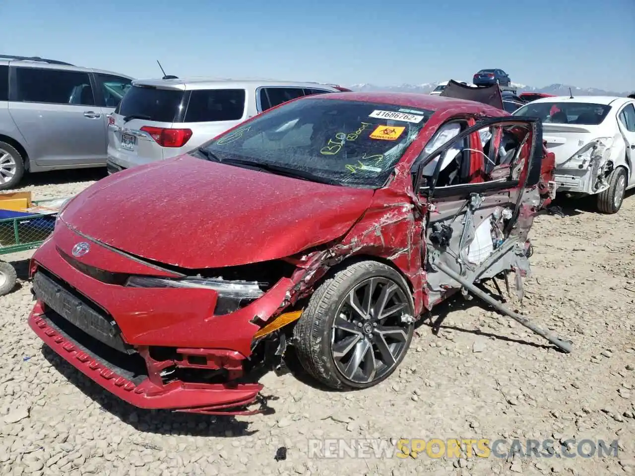 9 Photograph of a damaged car JTDS4RCE3LJ051936 TOYOTA COROLLA 2020