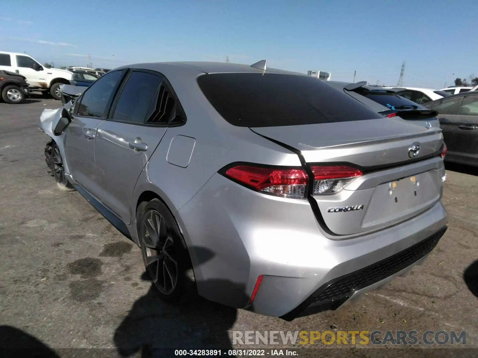 3 Photograph of a damaged car JTDS4RCE3LJ052326 TOYOTA COROLLA 2020