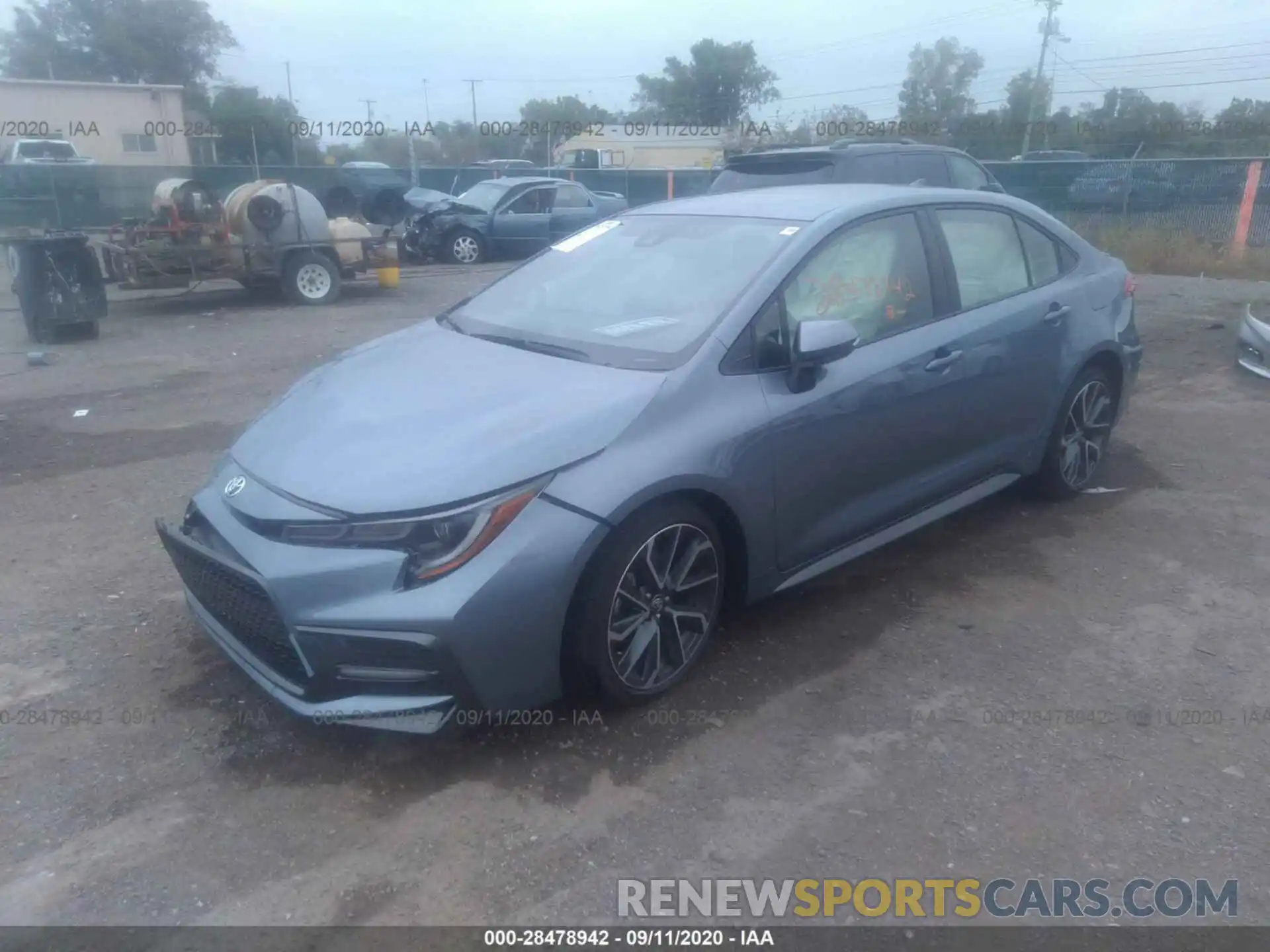 2 Photograph of a damaged car JTDS4RCE3LJ052486 TOYOTA COROLLA 2020