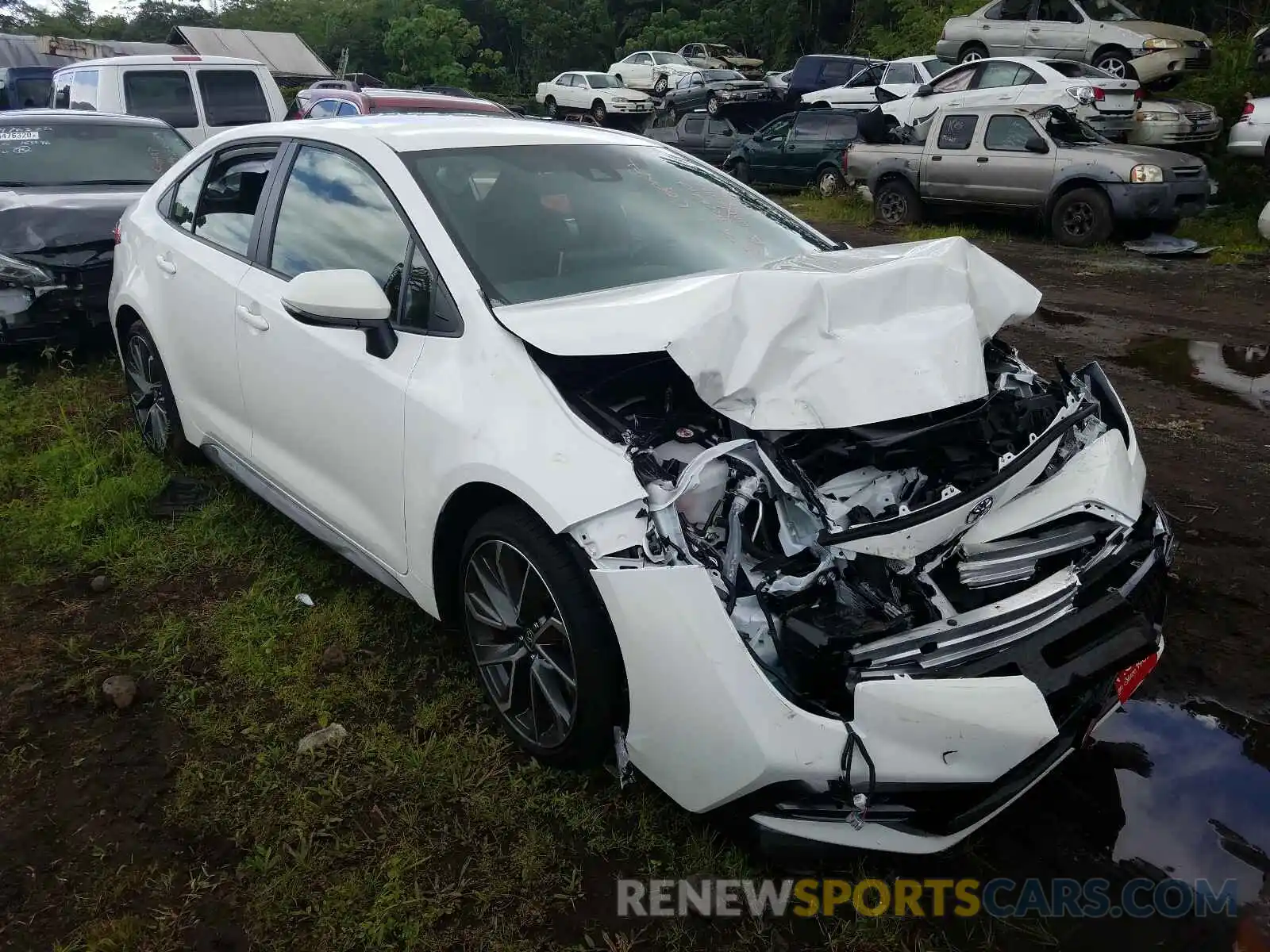 1 Photograph of a damaged car JTDS4RCE3LJ052536 TOYOTA COROLLA 2020