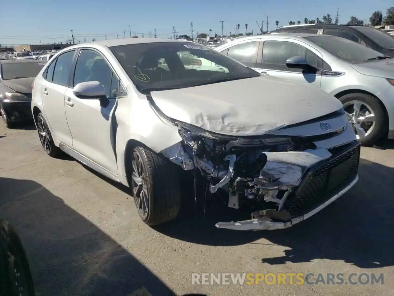 1 Photograph of a damaged car JTDS4RCE4LJ001725 TOYOTA COROLLA 2020