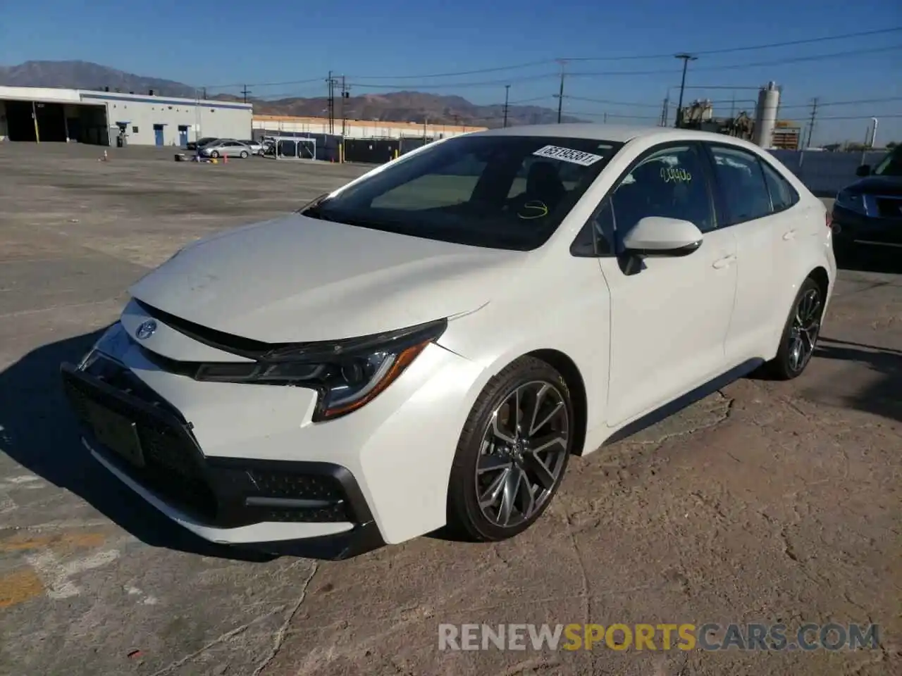 2 Photograph of a damaged car JTDS4RCE4LJ001725 TOYOTA COROLLA 2020