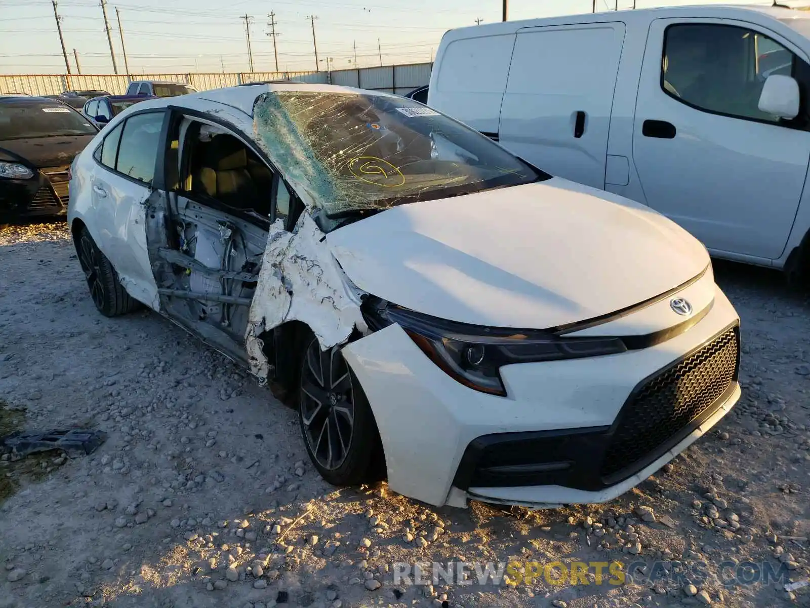 1 Photograph of a damaged car JTDS4RCE4LJ003250 TOYOTA COROLLA 2020