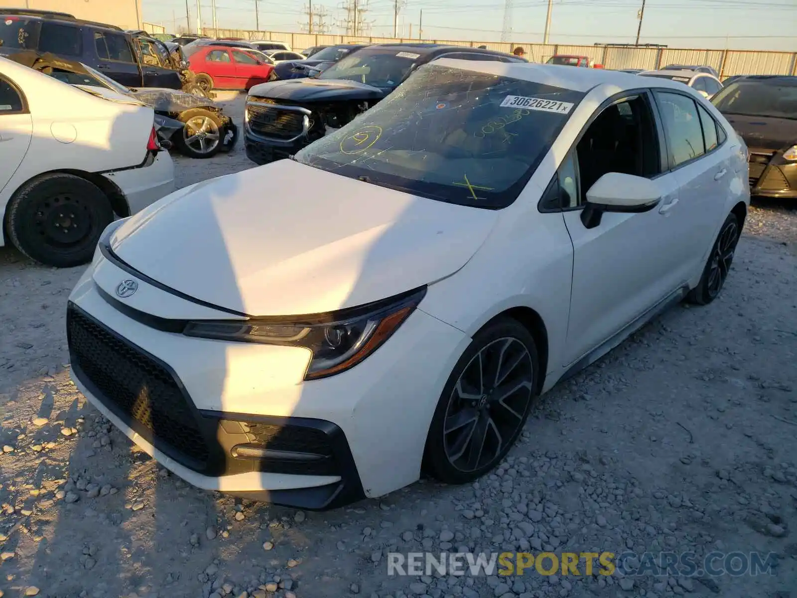 2 Photograph of a damaged car JTDS4RCE4LJ003250 TOYOTA COROLLA 2020