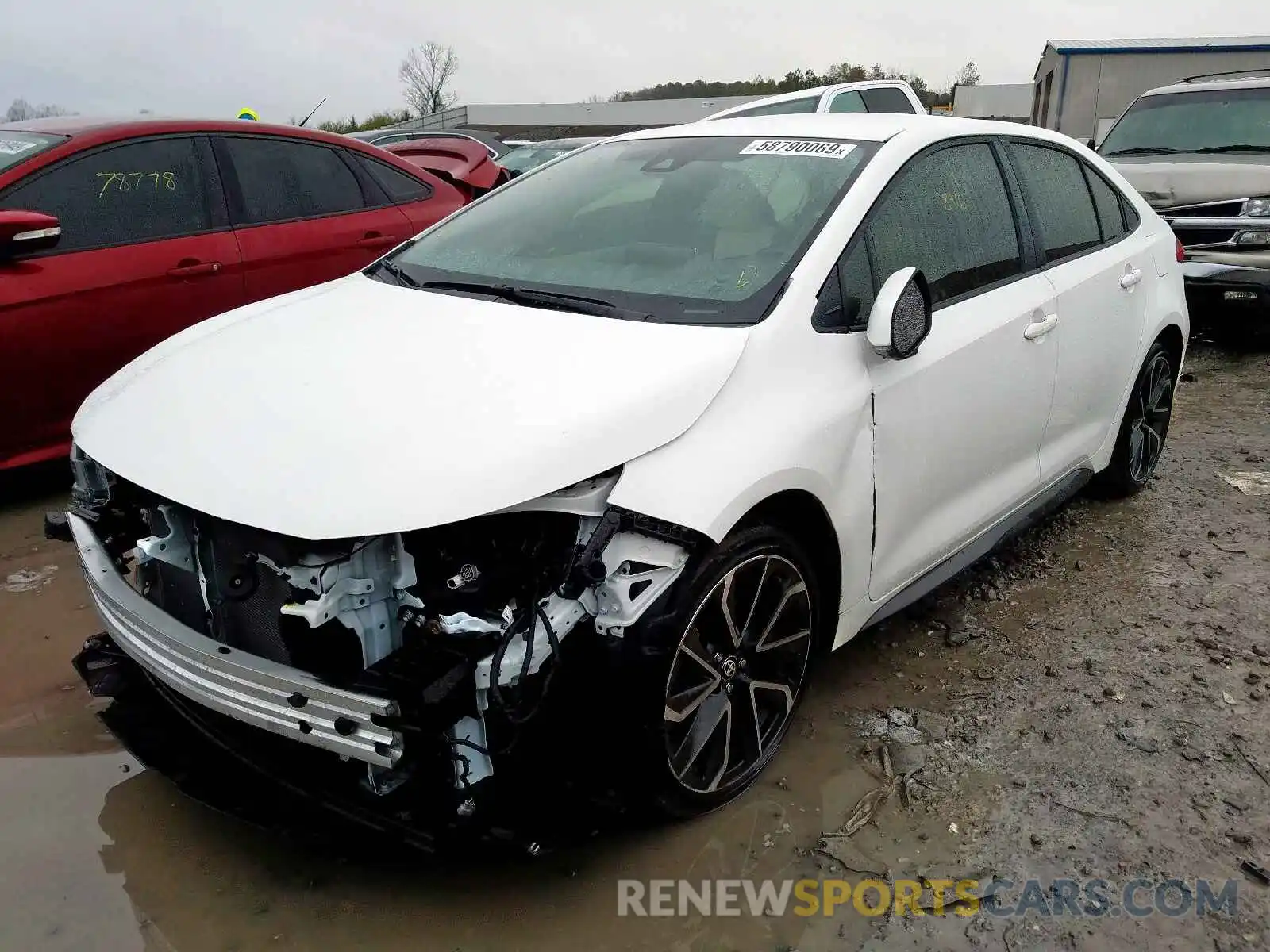 2 Photograph of a damaged car JTDS4RCE4LJ004561 TOYOTA COROLLA 2020