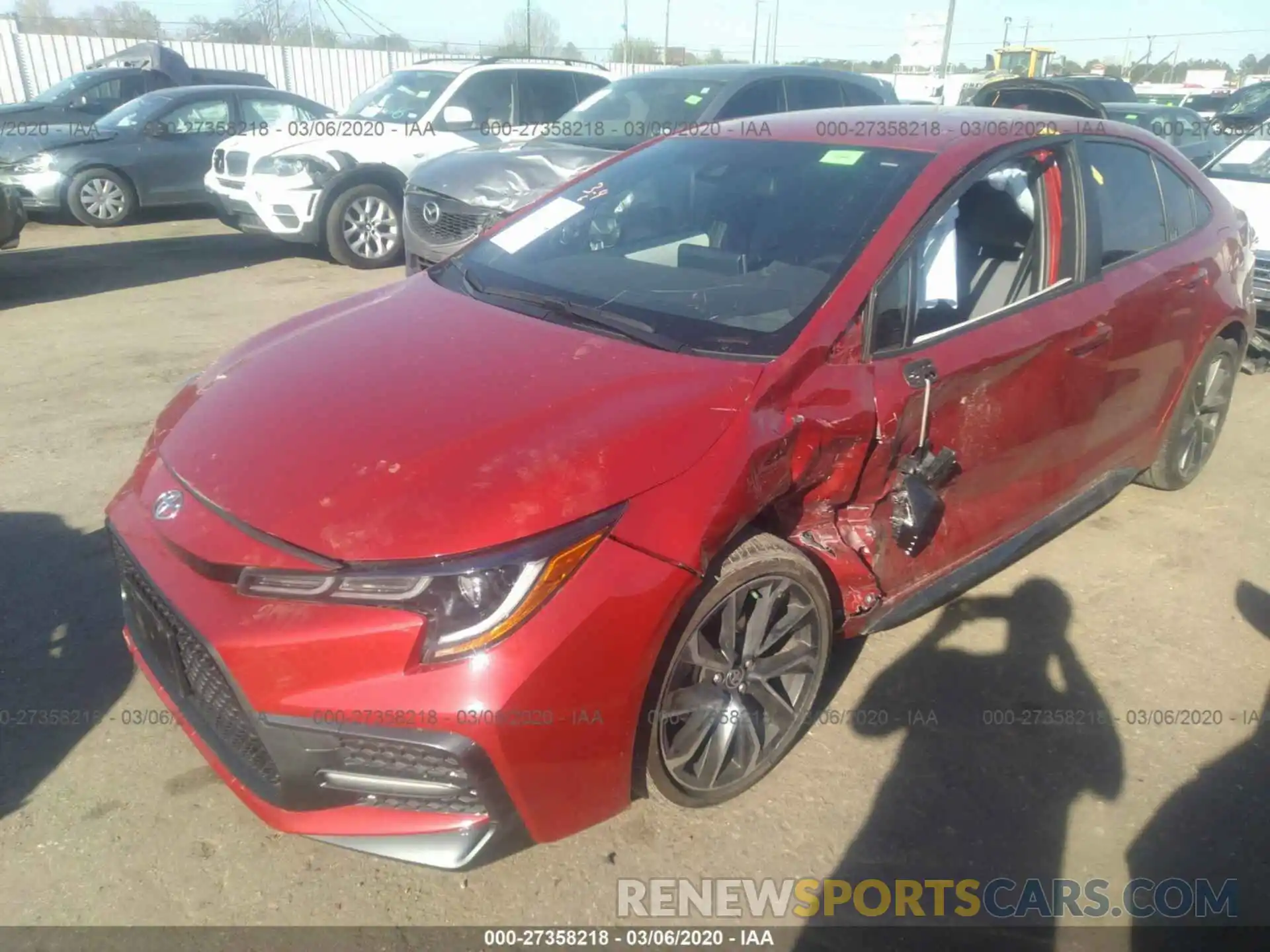 2 Photograph of a damaged car JTDS4RCE4LJ004642 TOYOTA COROLLA 2020