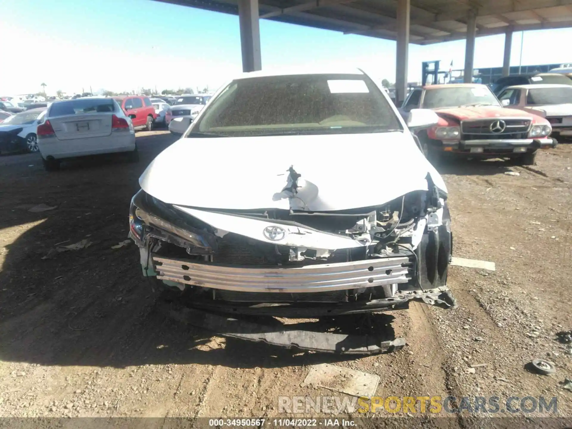 6 Photograph of a damaged car JTDS4RCE4LJ005001 TOYOTA COROLLA 2020