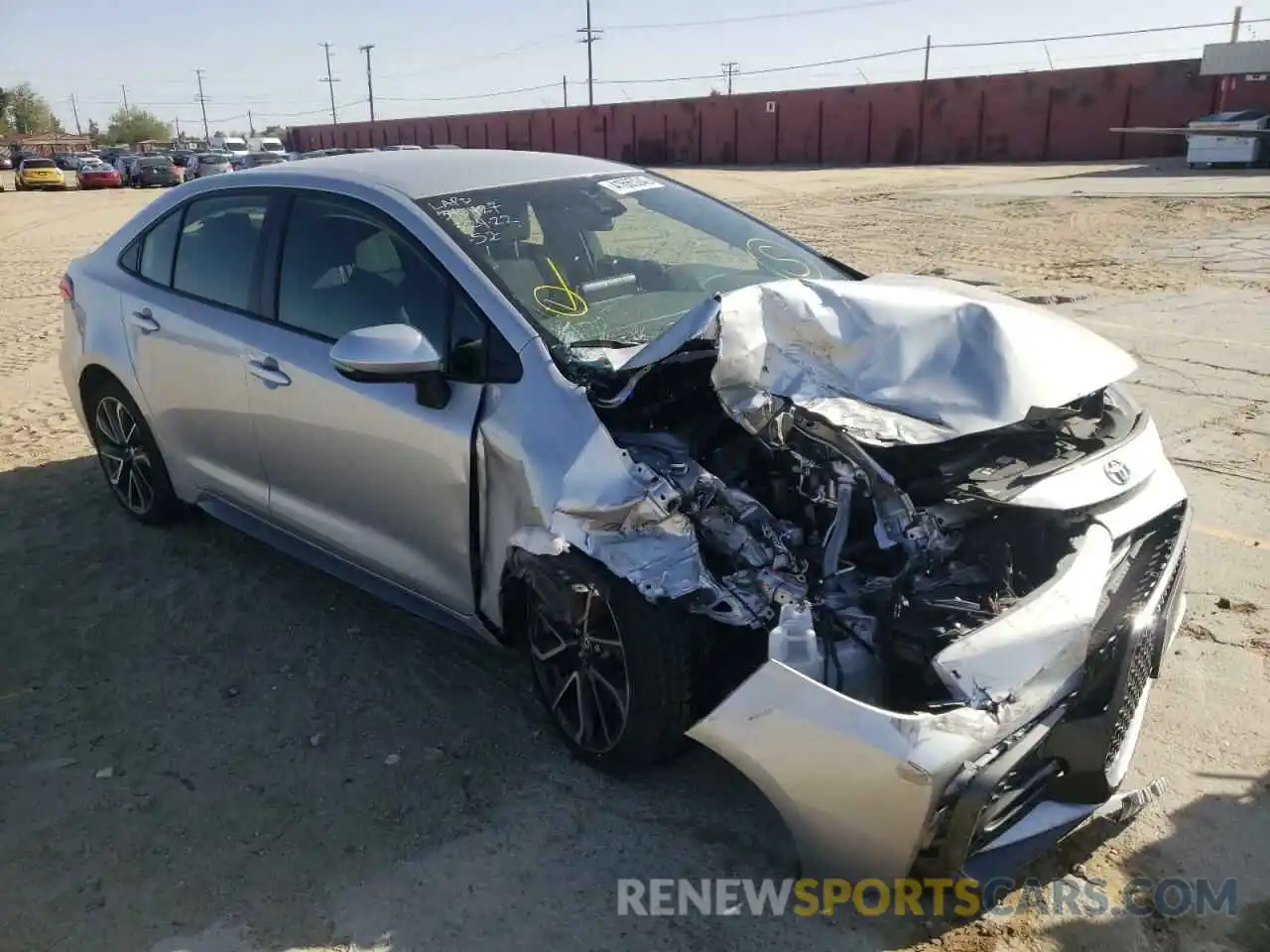 1 Photograph of a damaged car JTDS4RCE4LJ005838 TOYOTA COROLLA 2020