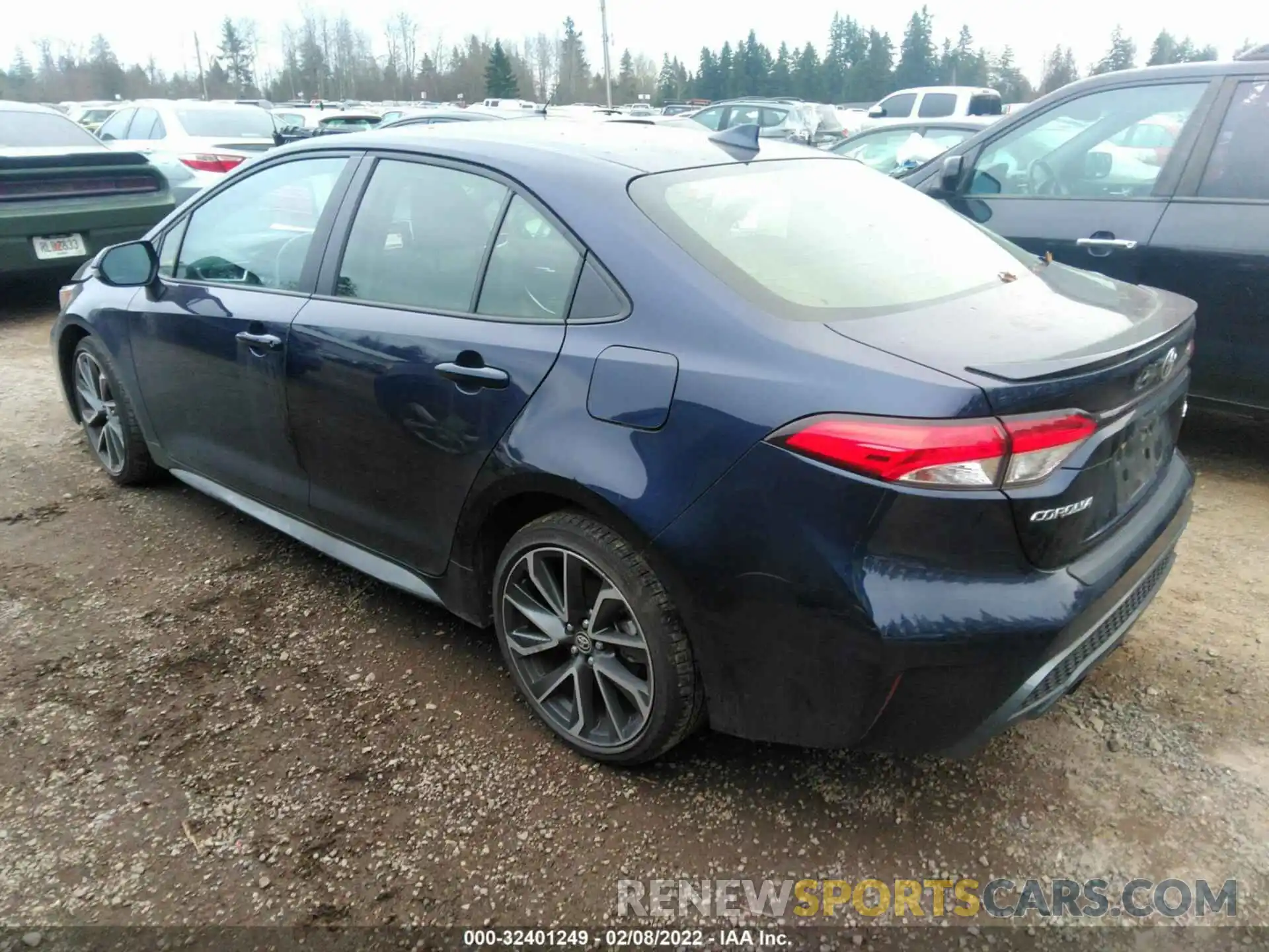 3 Photograph of a damaged car JTDS4RCE4LJ006407 TOYOTA COROLLA 2020