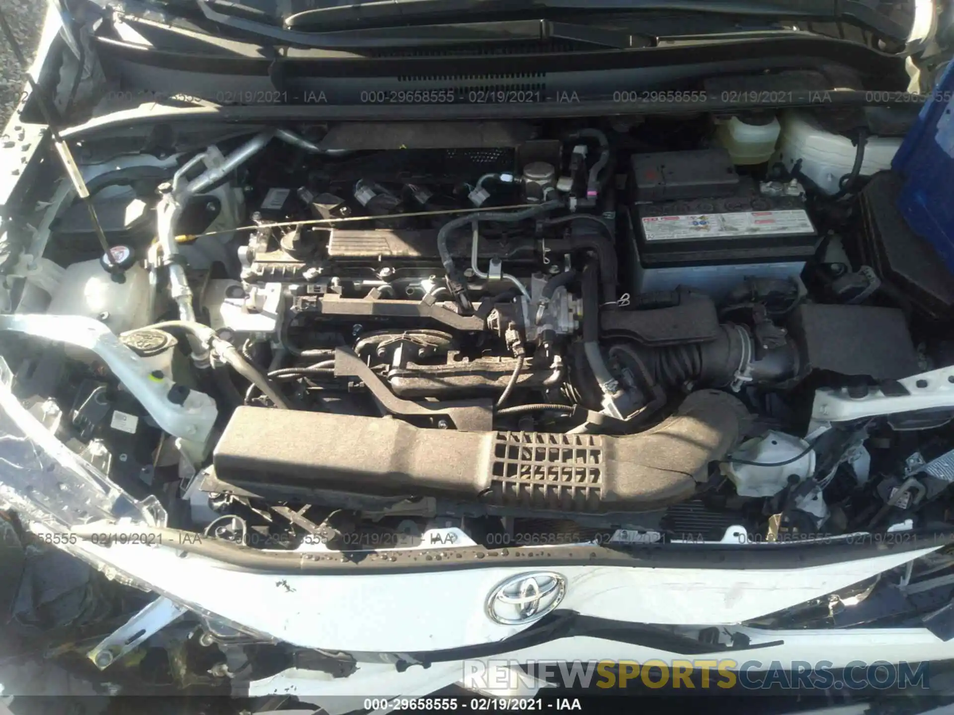 10 Photograph of a damaged car JTDS4RCE4LJ008545 TOYOTA COROLLA 2020