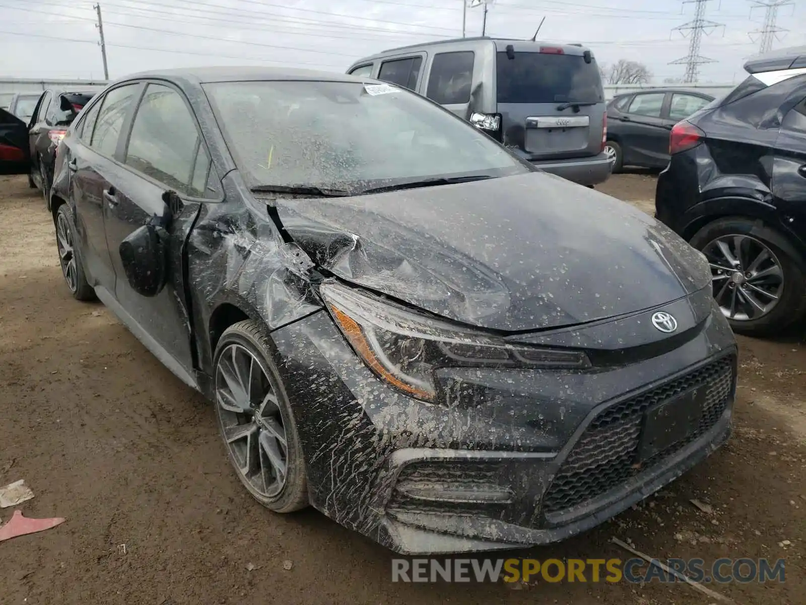 1 Photograph of a damaged car JTDS4RCE4LJ008884 TOYOTA COROLLA 2020