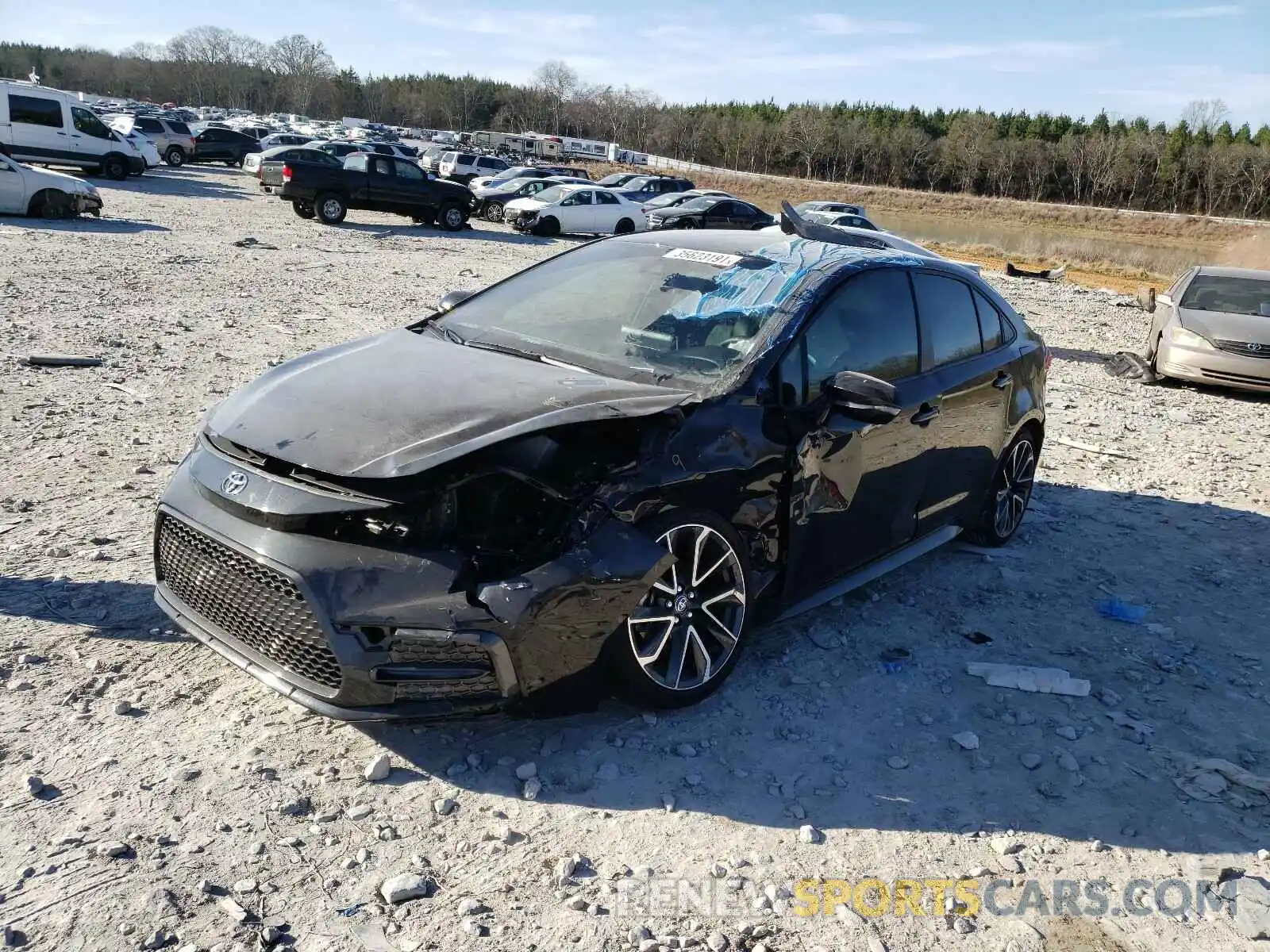 2 Photograph of a damaged car JTDS4RCE4LJ010019 TOYOTA COROLLA 2020