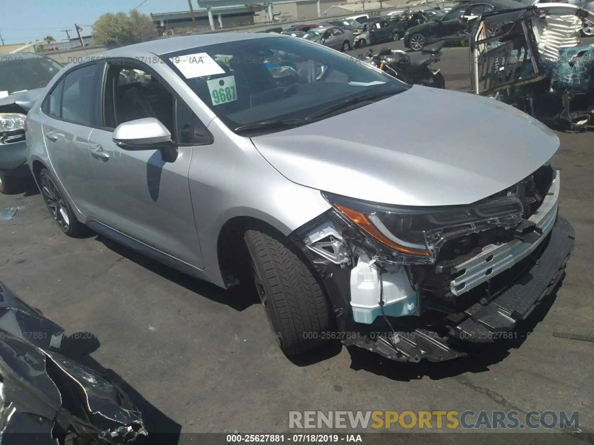 1 Photograph of a damaged car JTDS4RCE4LJ010280 TOYOTA COROLLA 2020