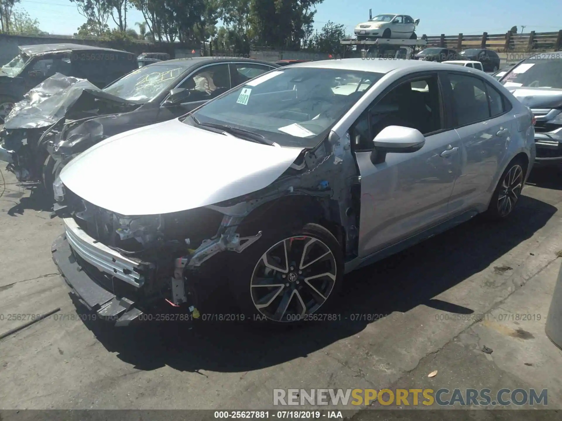 2 Photograph of a damaged car JTDS4RCE4LJ010280 TOYOTA COROLLA 2020