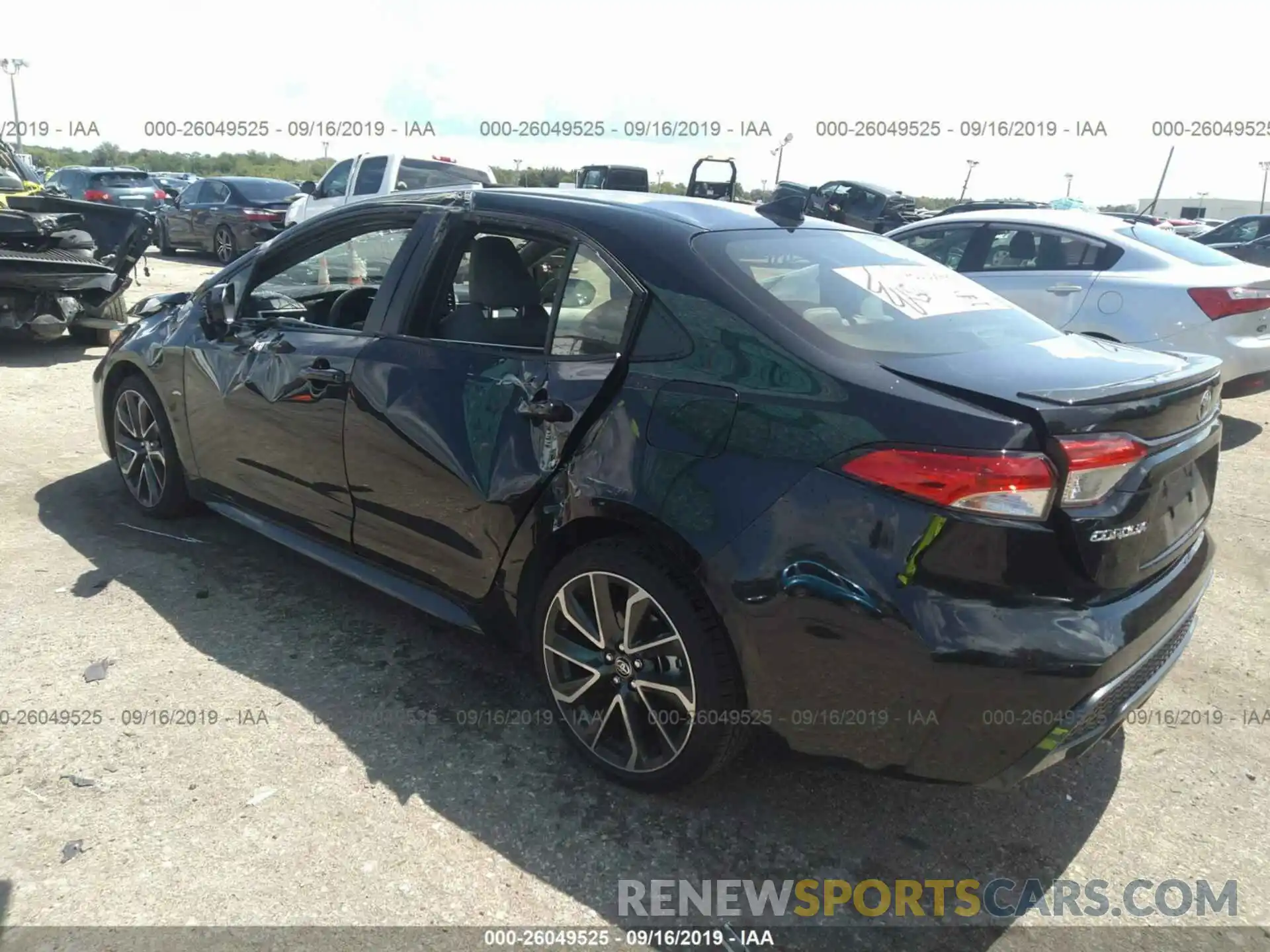 3 Photograph of a damaged car JTDS4RCE4LJ010568 TOYOTA COROLLA 2020