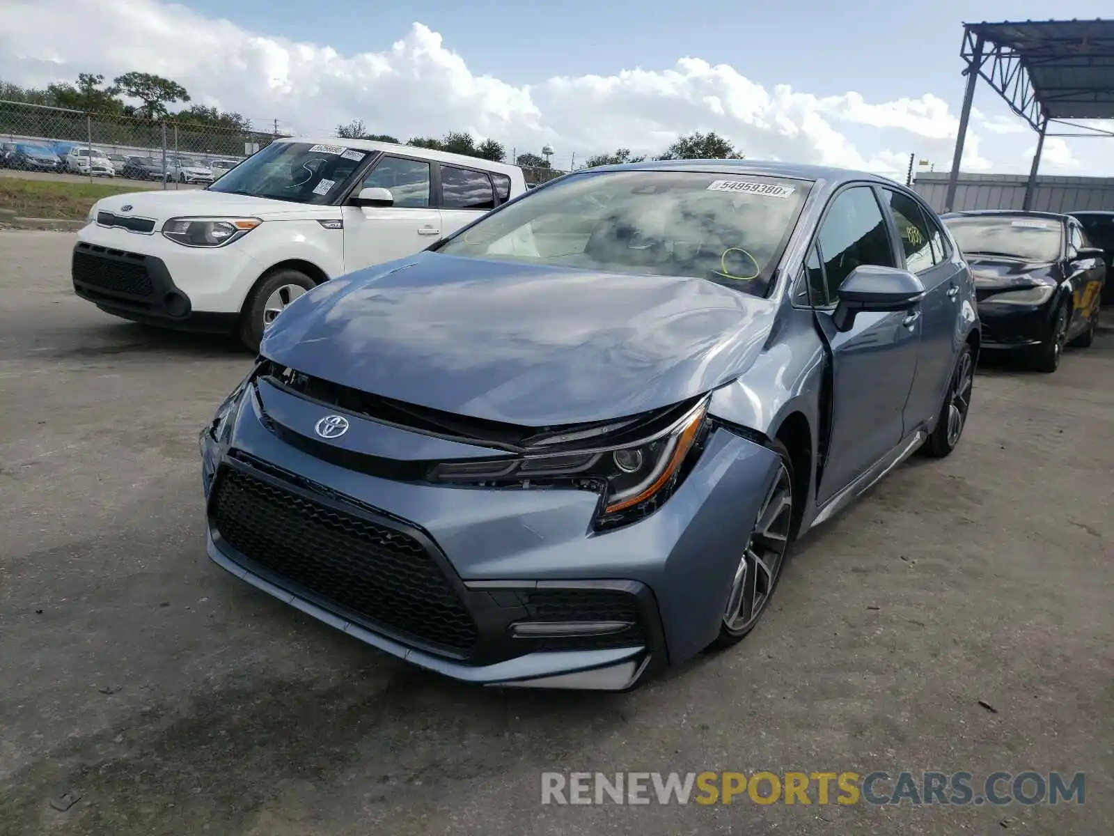 2 Photograph of a damaged car JTDS4RCE4LJ011767 TOYOTA COROLLA 2020