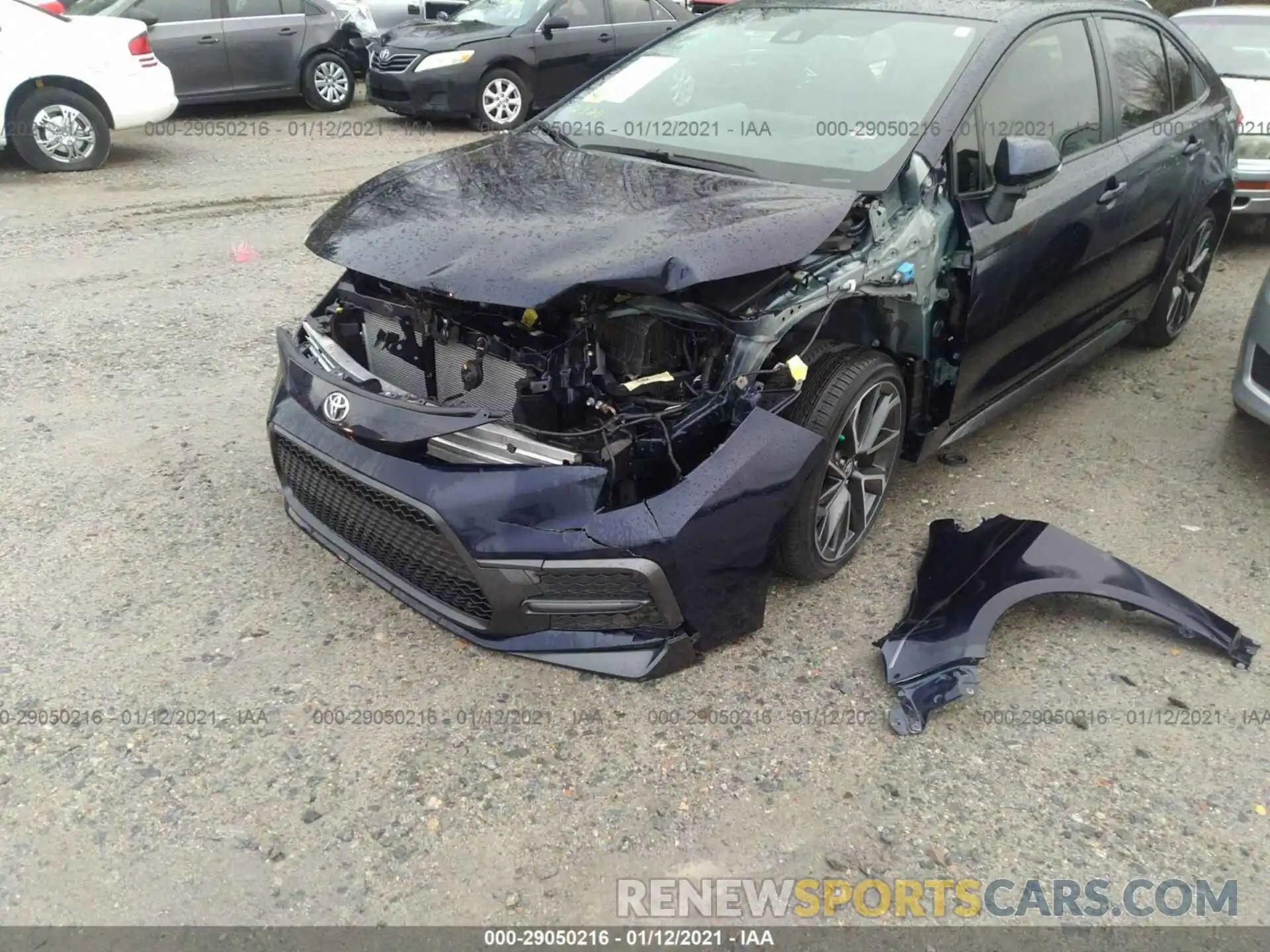 2 Photograph of a damaged car JTDS4RCE4LJ011932 TOYOTA COROLLA 2020