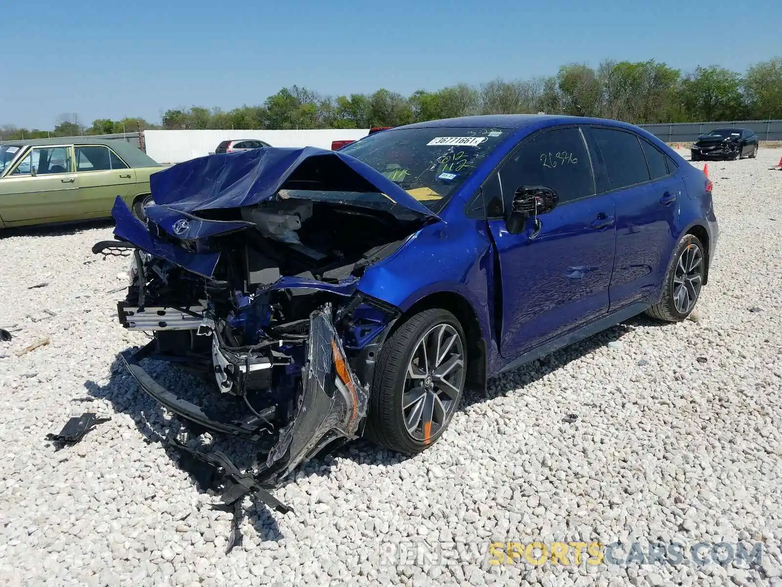 2 Photograph of a damaged car JTDS4RCE4LJ012112 TOYOTA COROLLA 2020