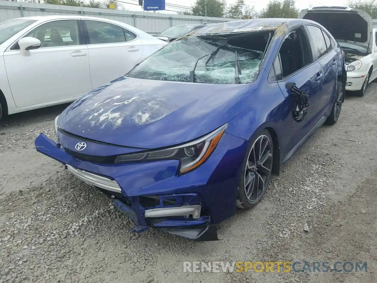 2 Photograph of a damaged car JTDS4RCE4LJ012644 TOYOTA COROLLA 2020