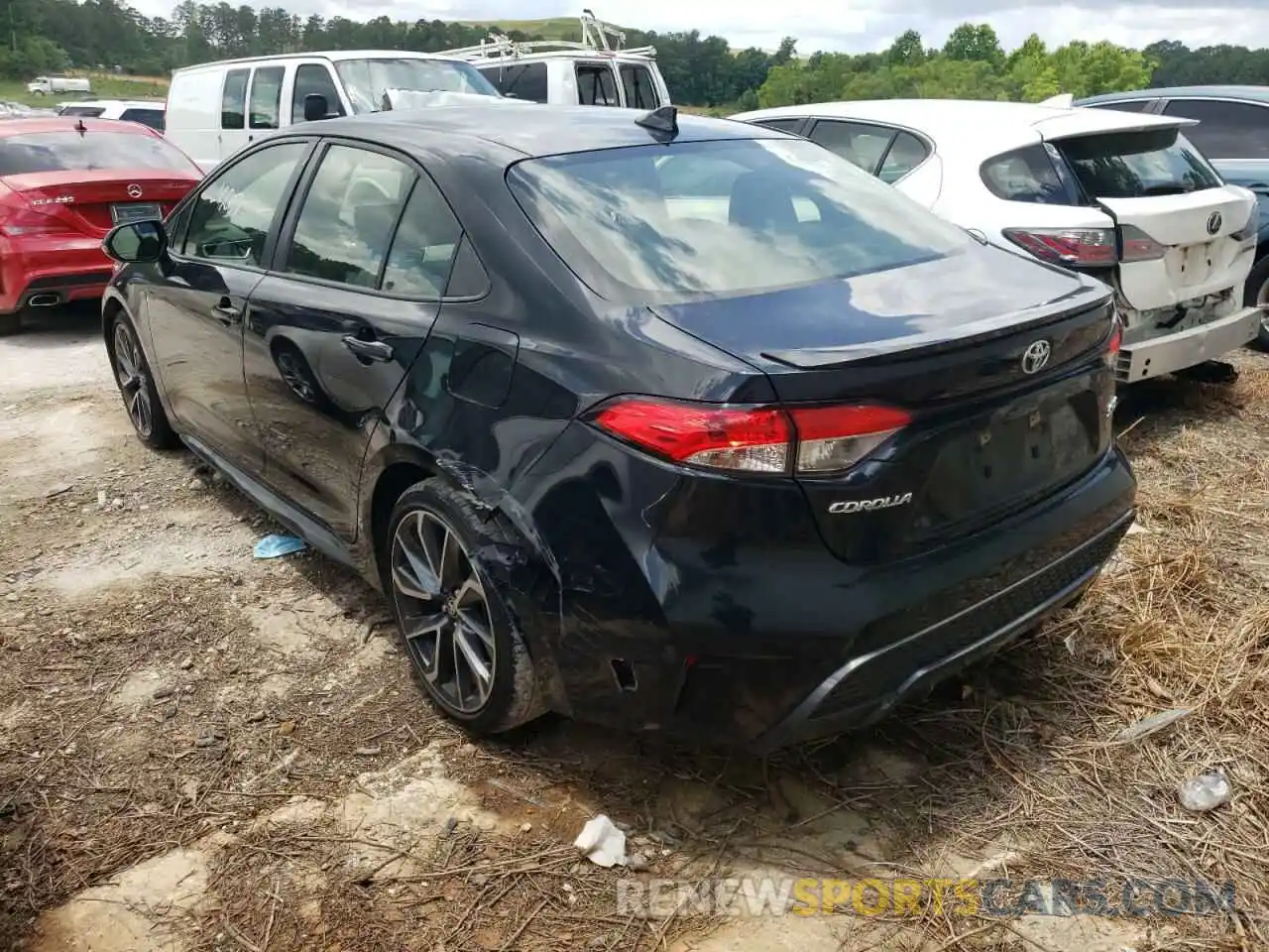 3 Photograph of a damaged car JTDS4RCE4LJ014796 TOYOTA COROLLA 2020