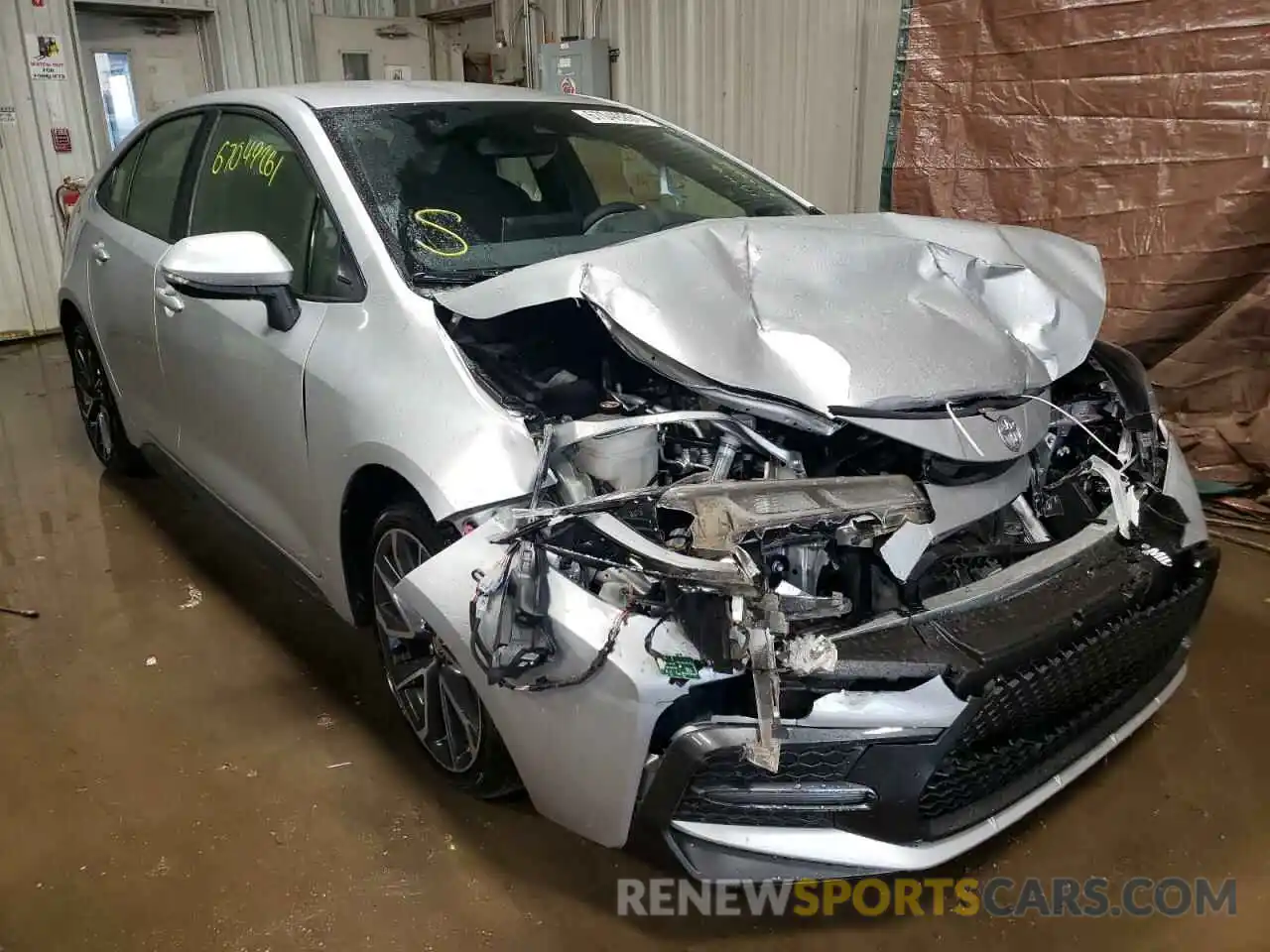 1 Photograph of a damaged car JTDS4RCE4LJ015060 TOYOTA COROLLA 2020