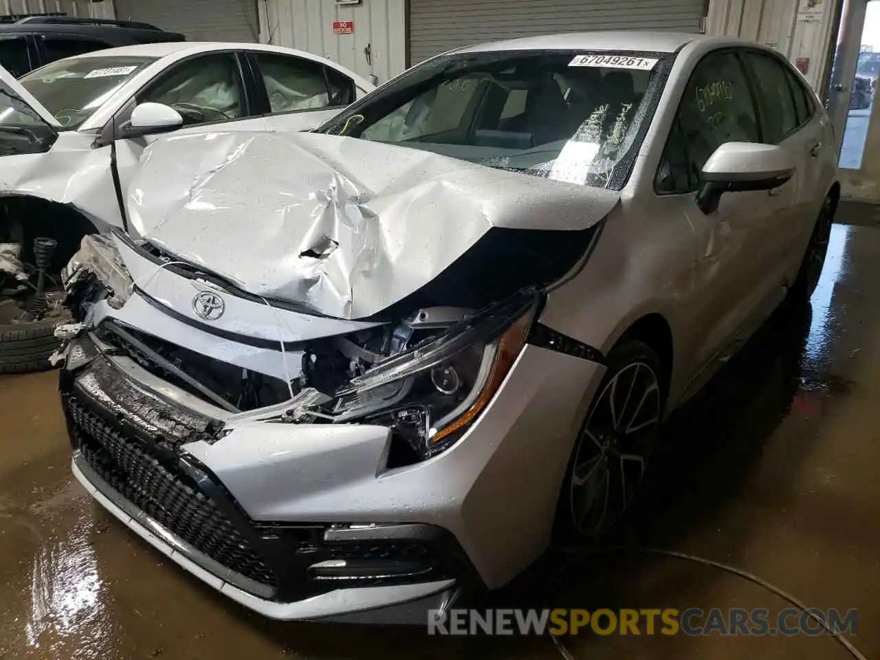 2 Photograph of a damaged car JTDS4RCE4LJ015060 TOYOTA COROLLA 2020