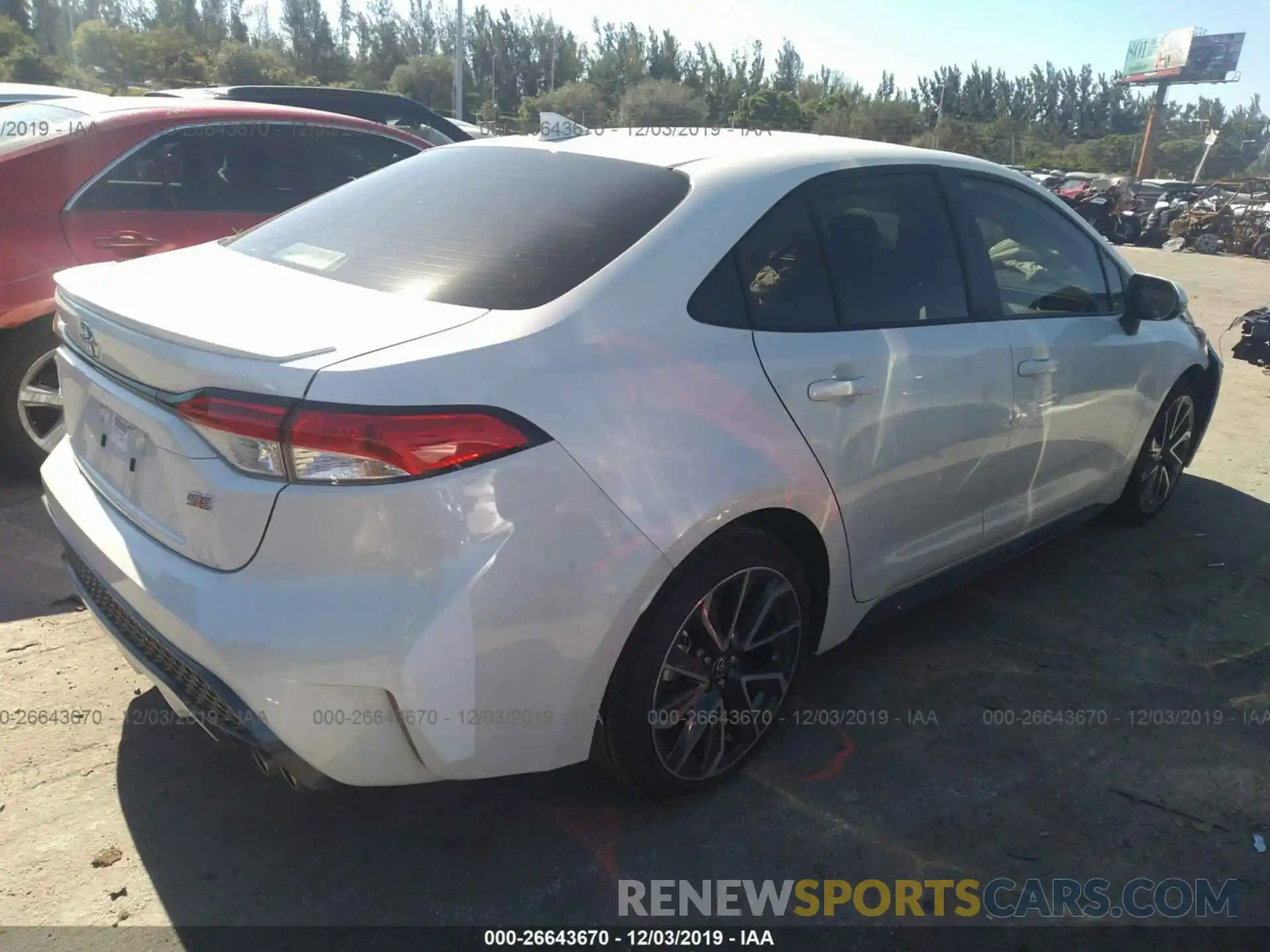 4 Photograph of a damaged car JTDS4RCE4LJ015382 TOYOTA COROLLA 2020