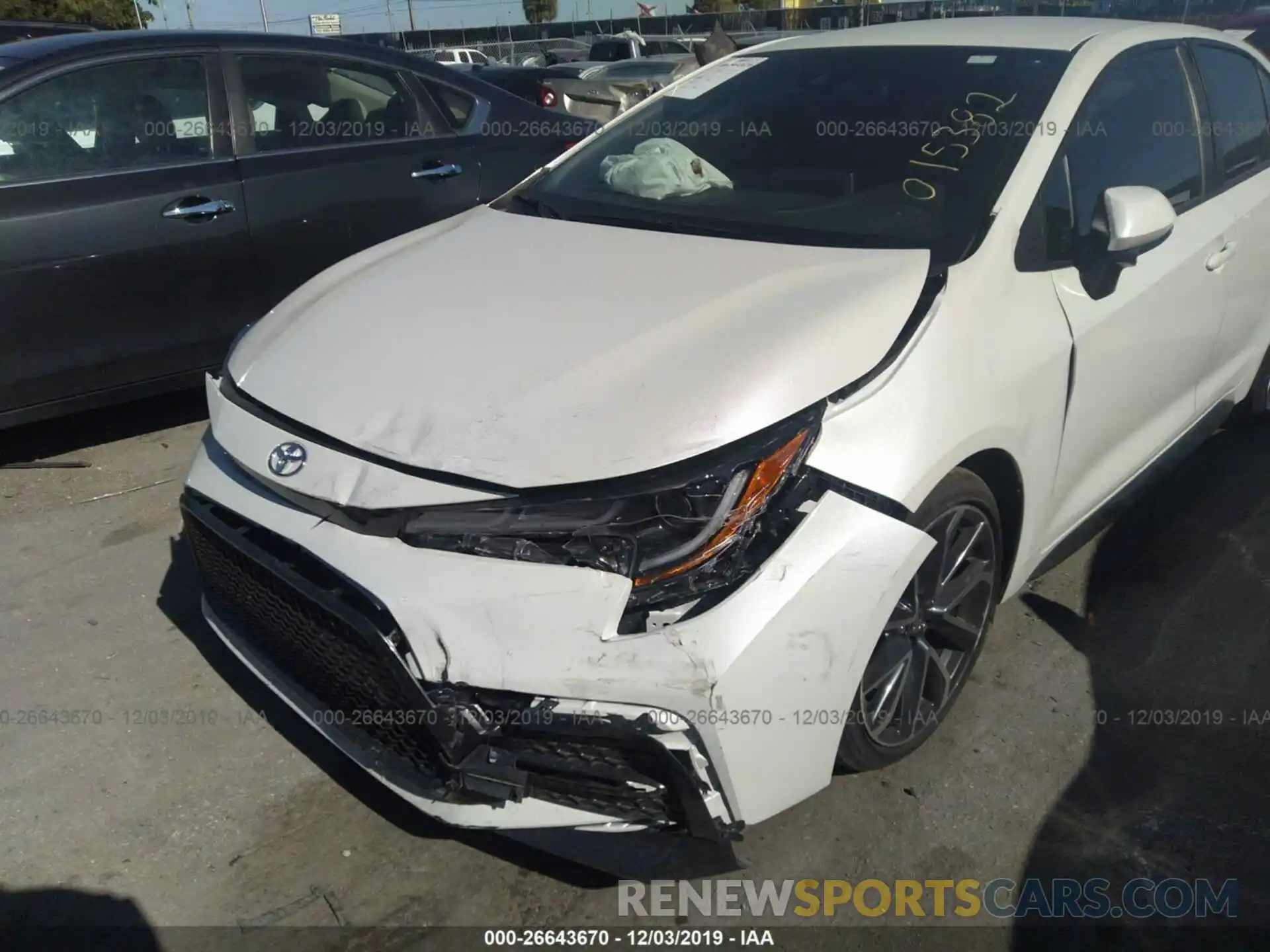 6 Photograph of a damaged car JTDS4RCE4LJ015382 TOYOTA COROLLA 2020