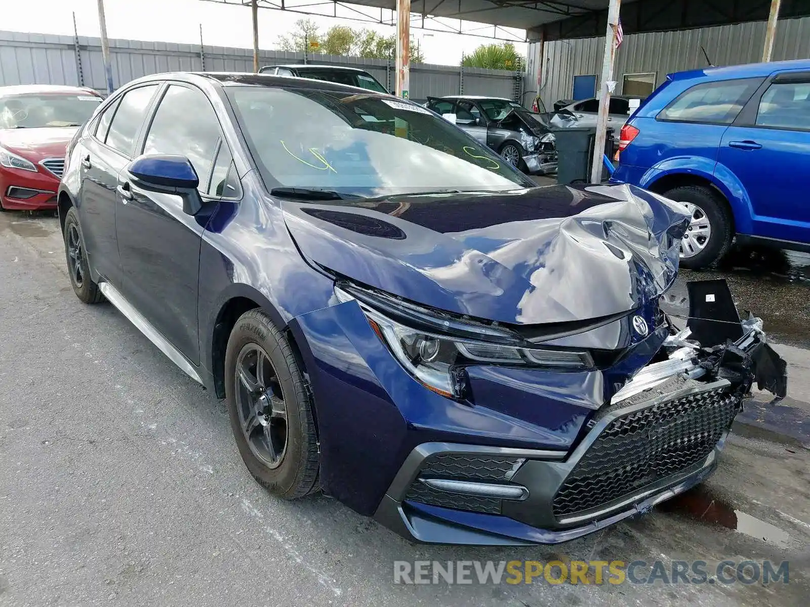 1 Photograph of a damaged car JTDS4RCE4LJ015530 TOYOTA COROLLA 2020