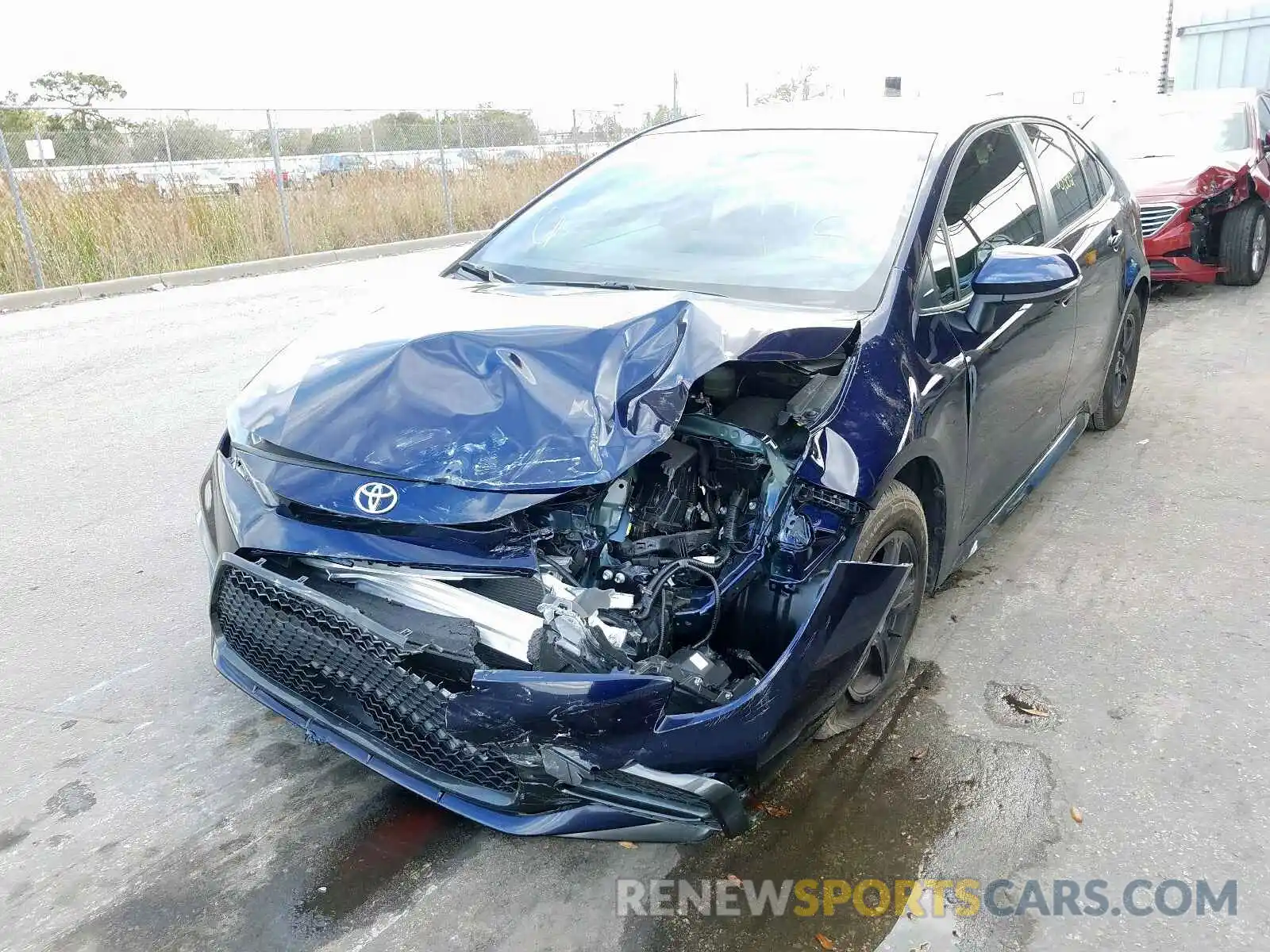 2 Photograph of a damaged car JTDS4RCE4LJ015530 TOYOTA COROLLA 2020