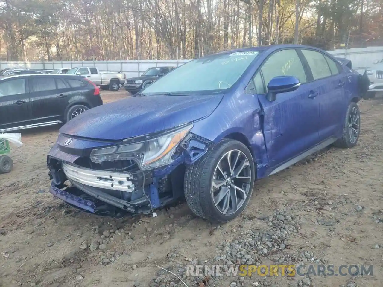 2 Photograph of a damaged car JTDS4RCE4LJ016421 TOYOTA COROLLA 2020