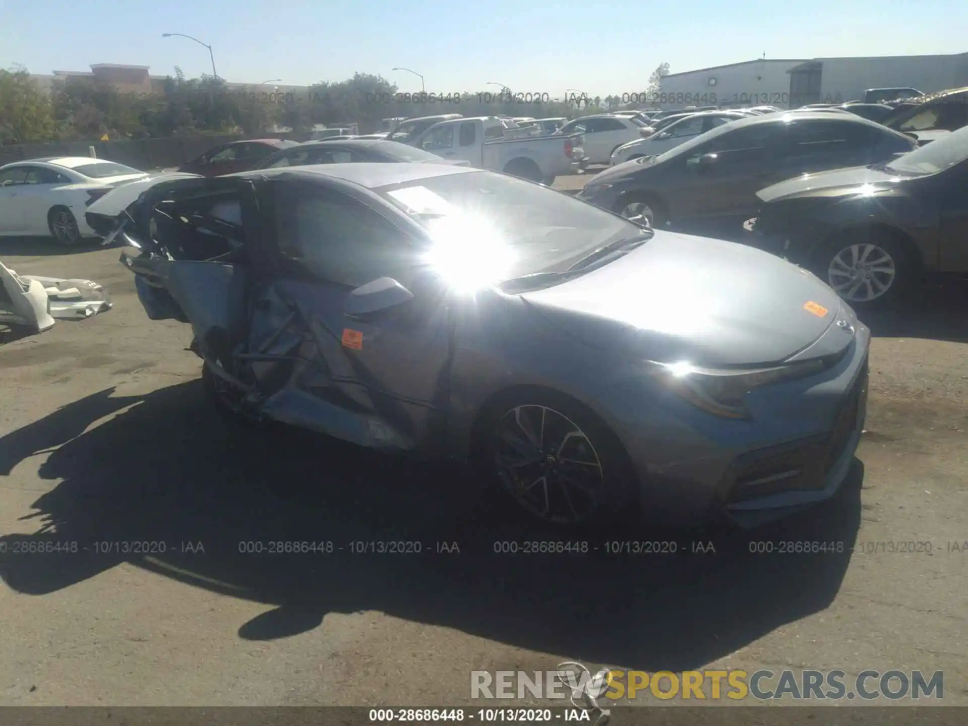 1 Photograph of a damaged car JTDS4RCE4LJ016550 TOYOTA COROLLA 2020