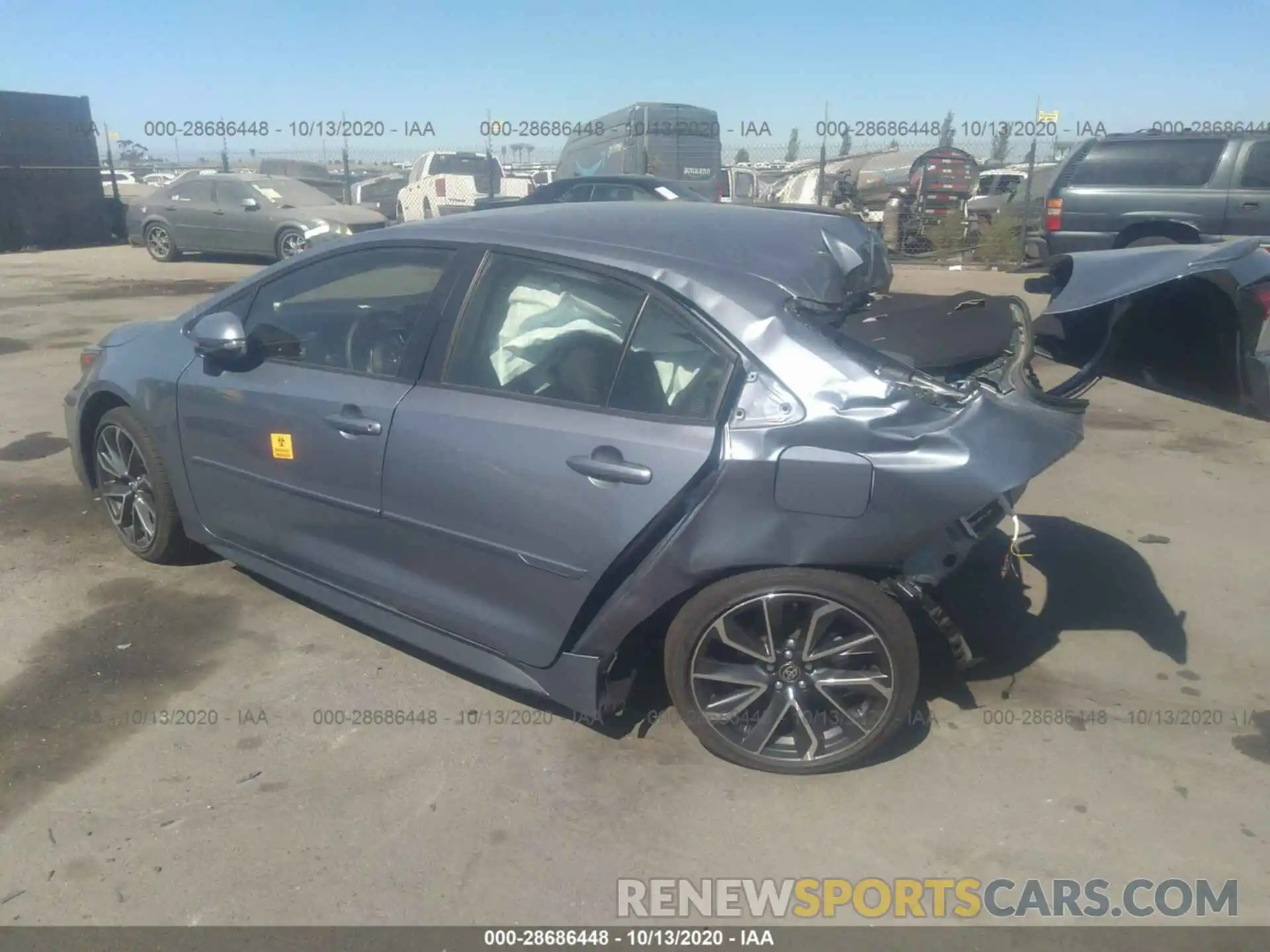 3 Photograph of a damaged car JTDS4RCE4LJ016550 TOYOTA COROLLA 2020