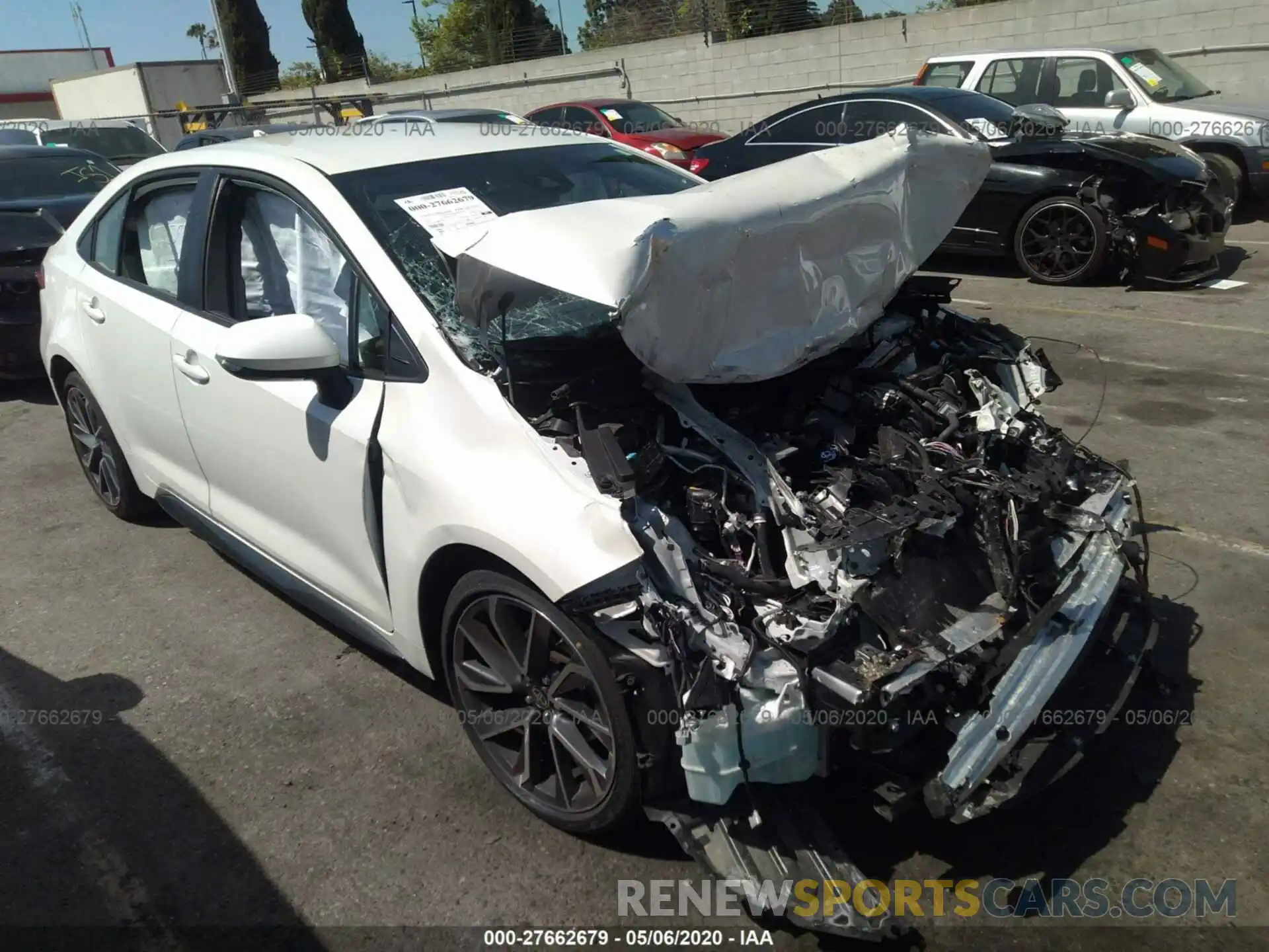 1 Photograph of a damaged car JTDS4RCE4LJ017097 TOYOTA COROLLA 2020