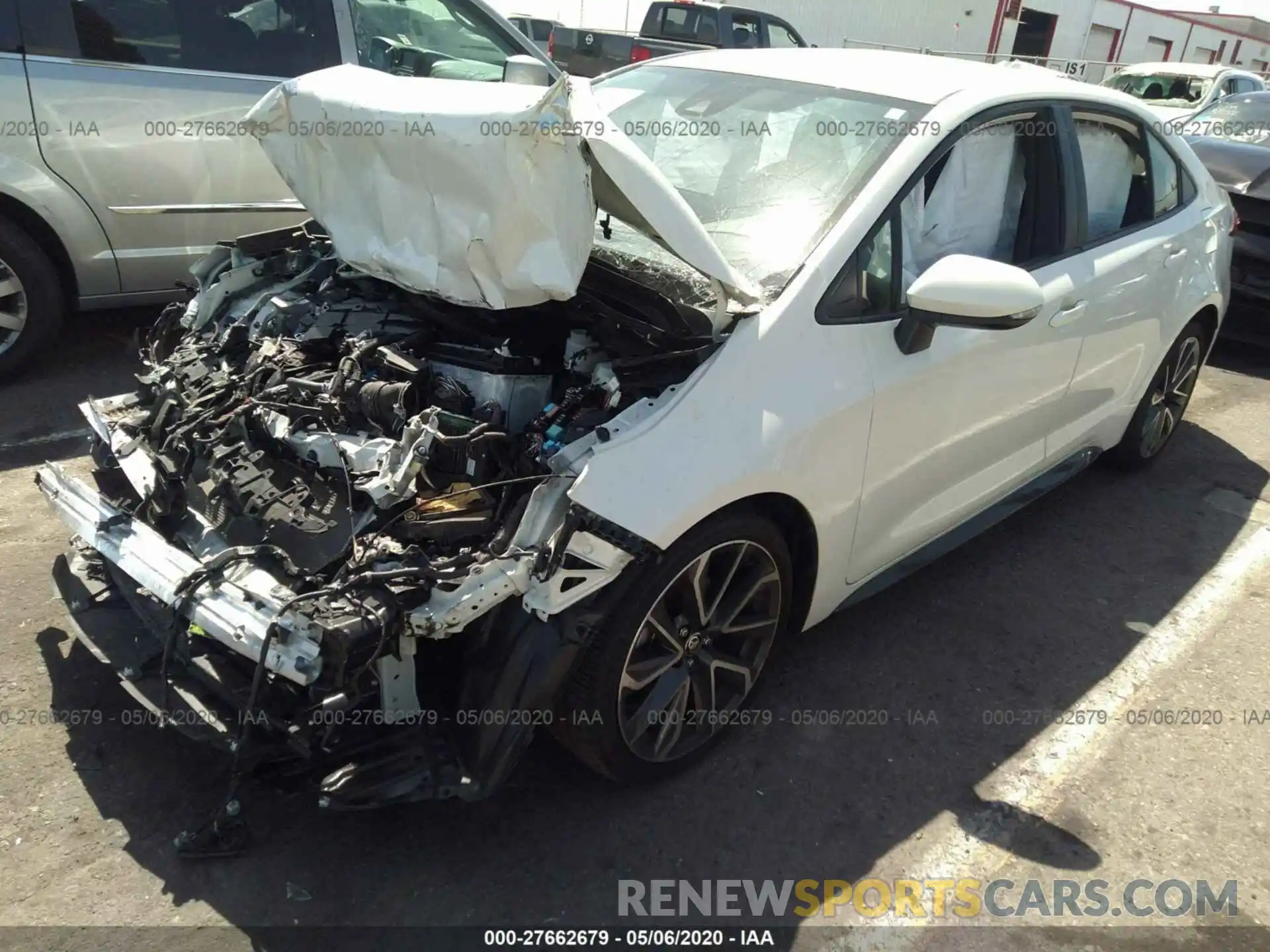 2 Photograph of a damaged car JTDS4RCE4LJ017097 TOYOTA COROLLA 2020