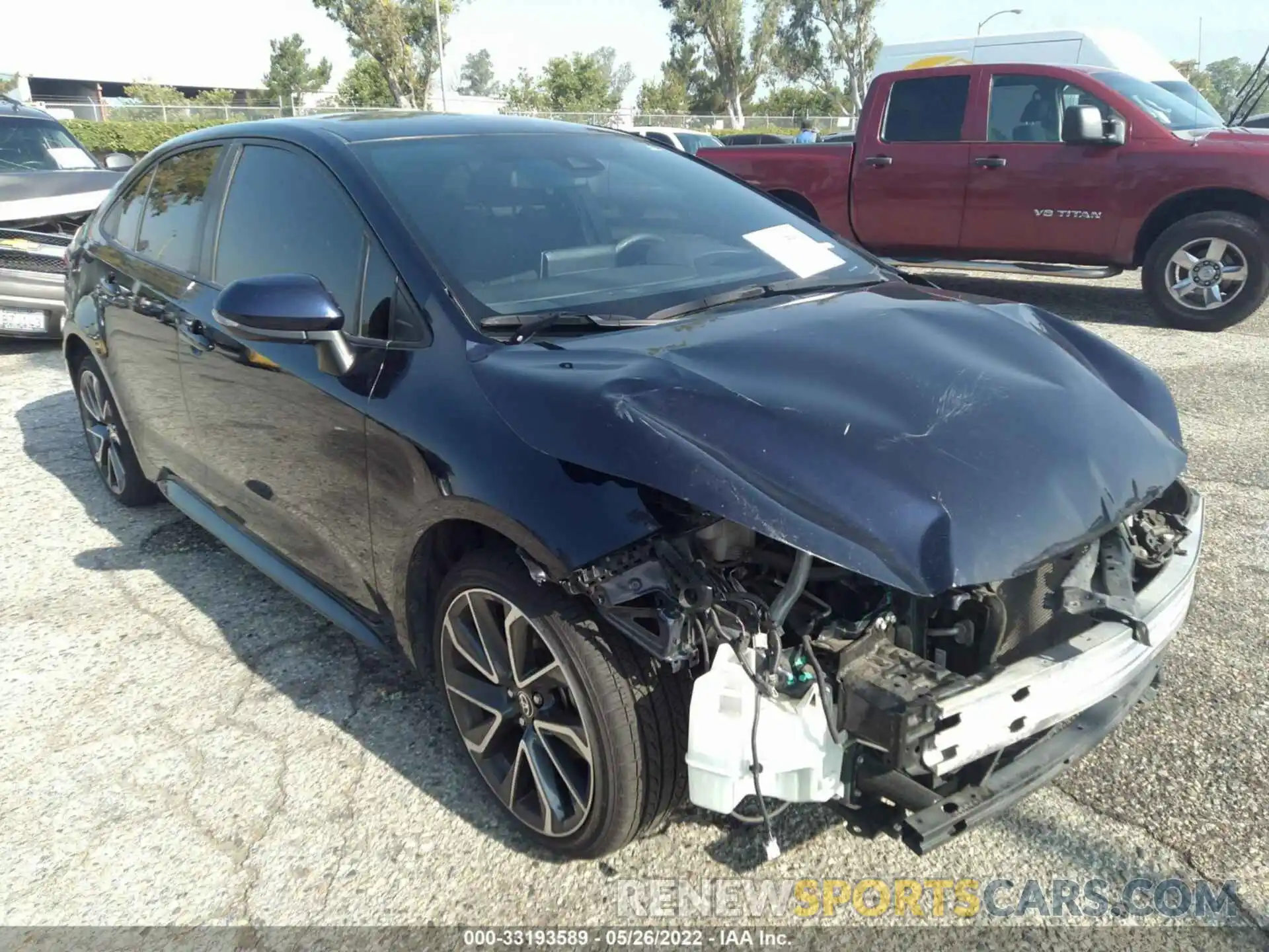 1 Photograph of a damaged car JTDS4RCE4LJ017603 TOYOTA COROLLA 2020