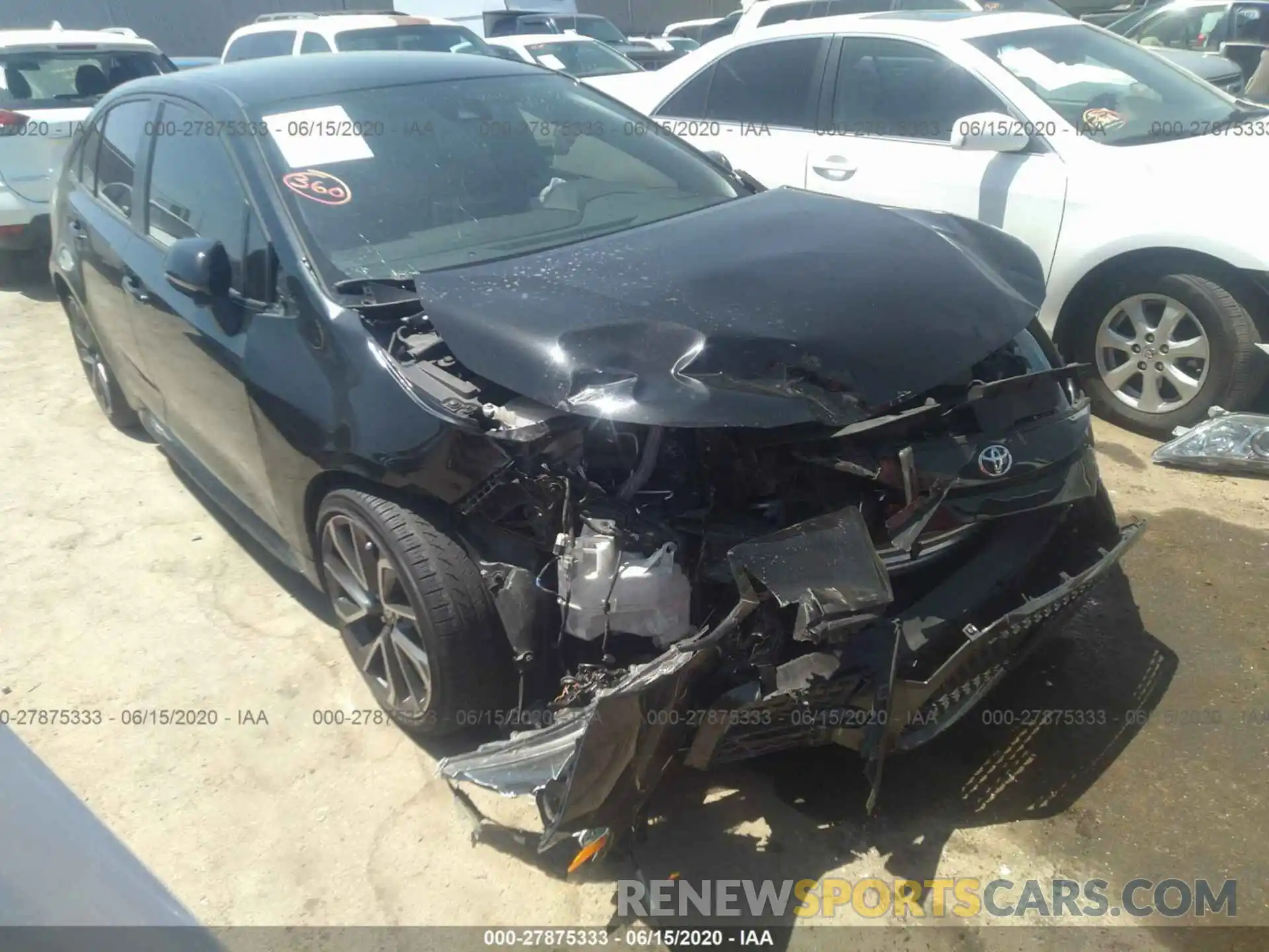 1 Photograph of a damaged car JTDS4RCE4LJ017732 TOYOTA COROLLA 2020
