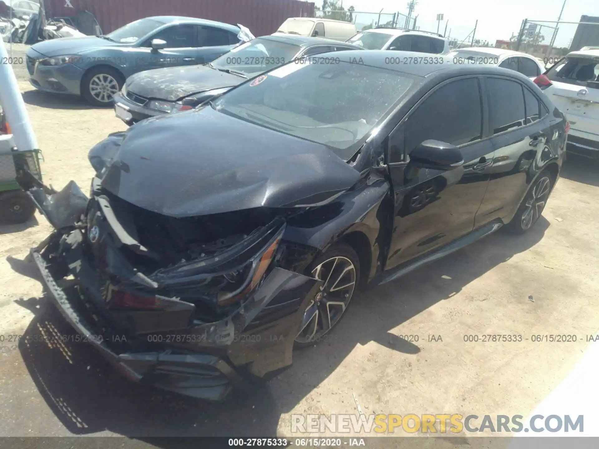 2 Photograph of a damaged car JTDS4RCE4LJ017732 TOYOTA COROLLA 2020