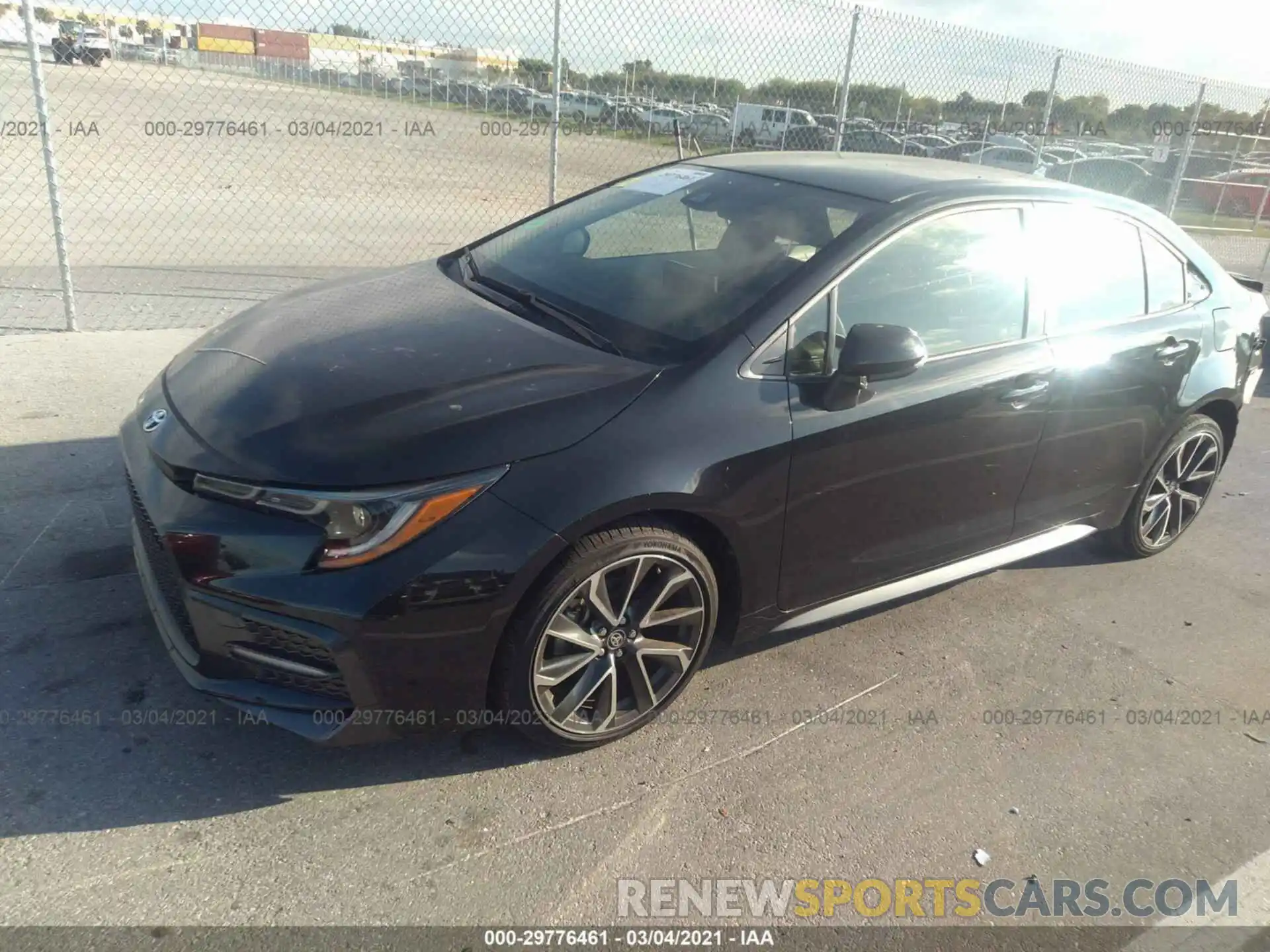 2 Photograph of a damaged car JTDS4RCE4LJ017908 TOYOTA COROLLA 2020